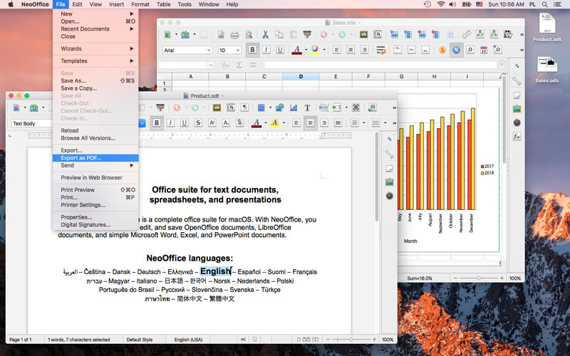 NeoOffice 2017.25 for Mac screenshot