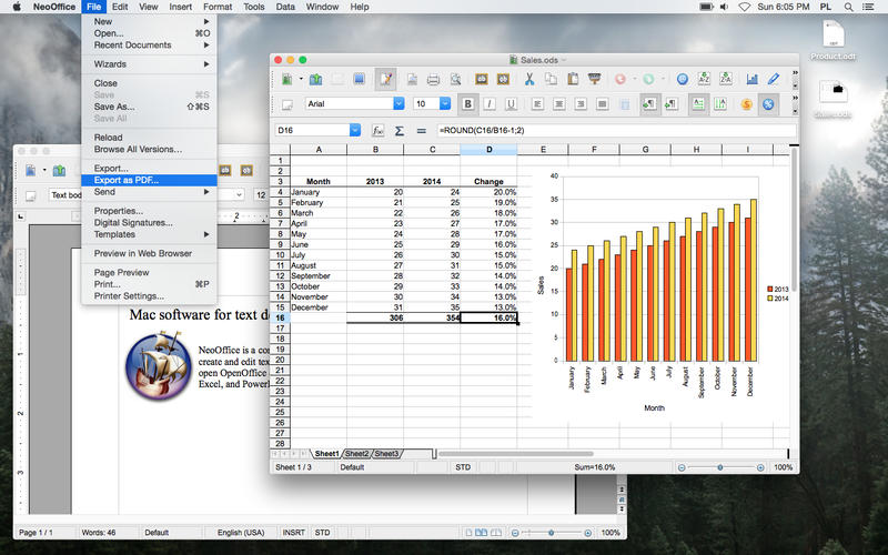 NeoOffice 2017.26 for Mac screenshot