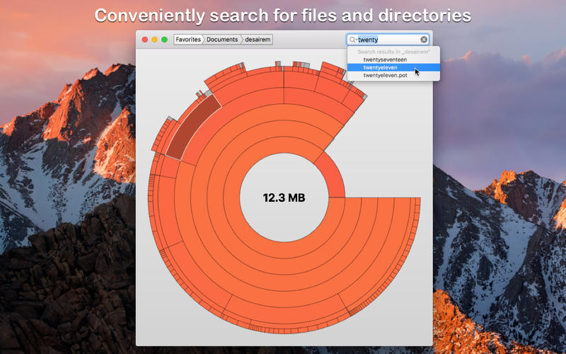 Disk Graph 3.1.0 for Mac screenshot