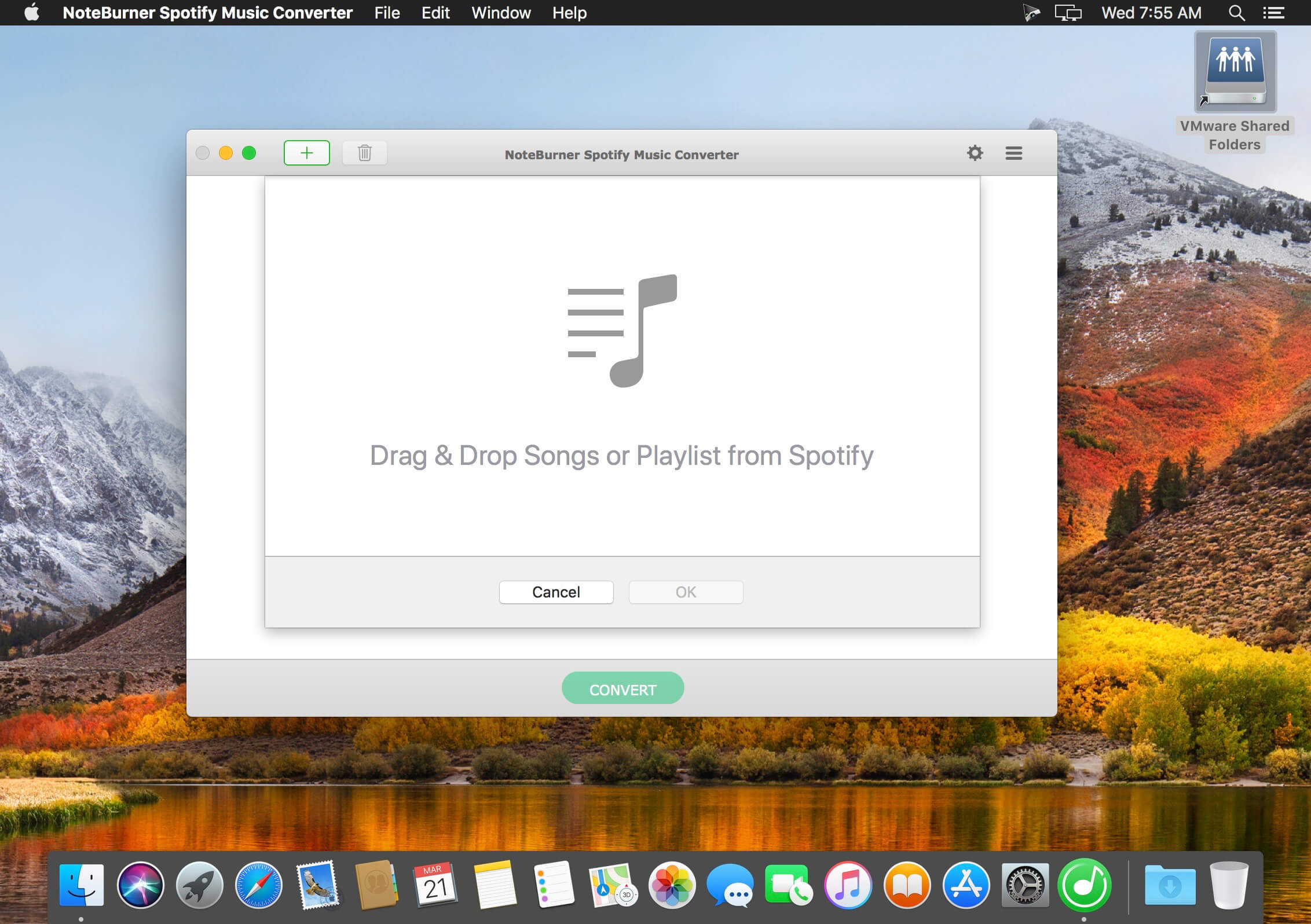 NoteBurner Spotify Music Converter 2.1.1 for Mac screenshot