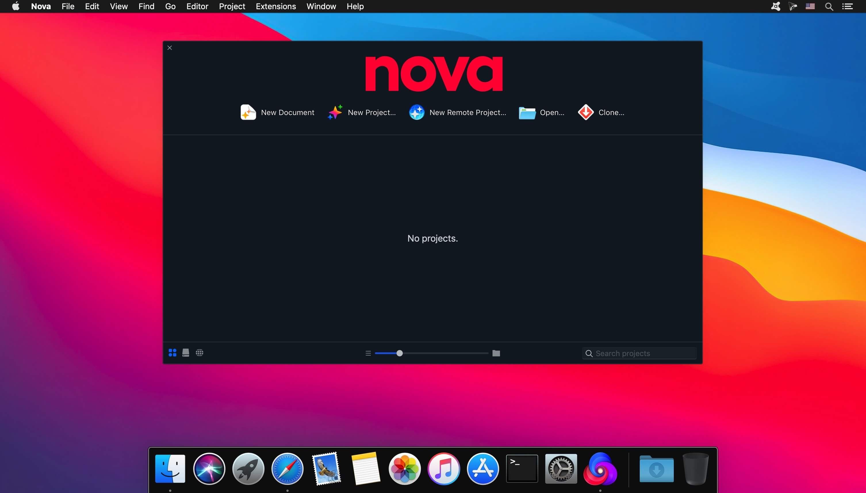 Nova 11.10 for Mac screenshot