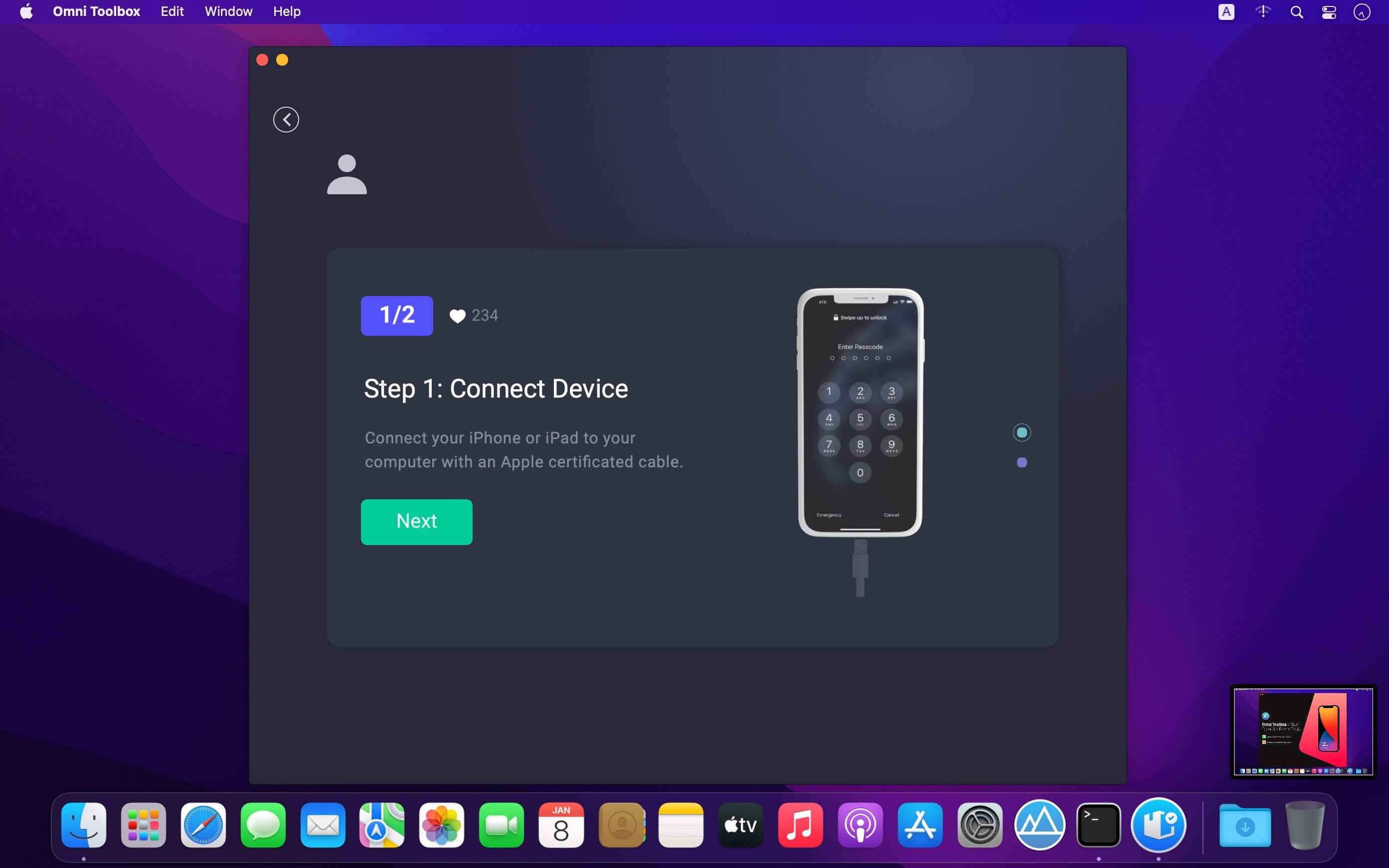 Omni Recover 3.6.15 for Mac screenshot