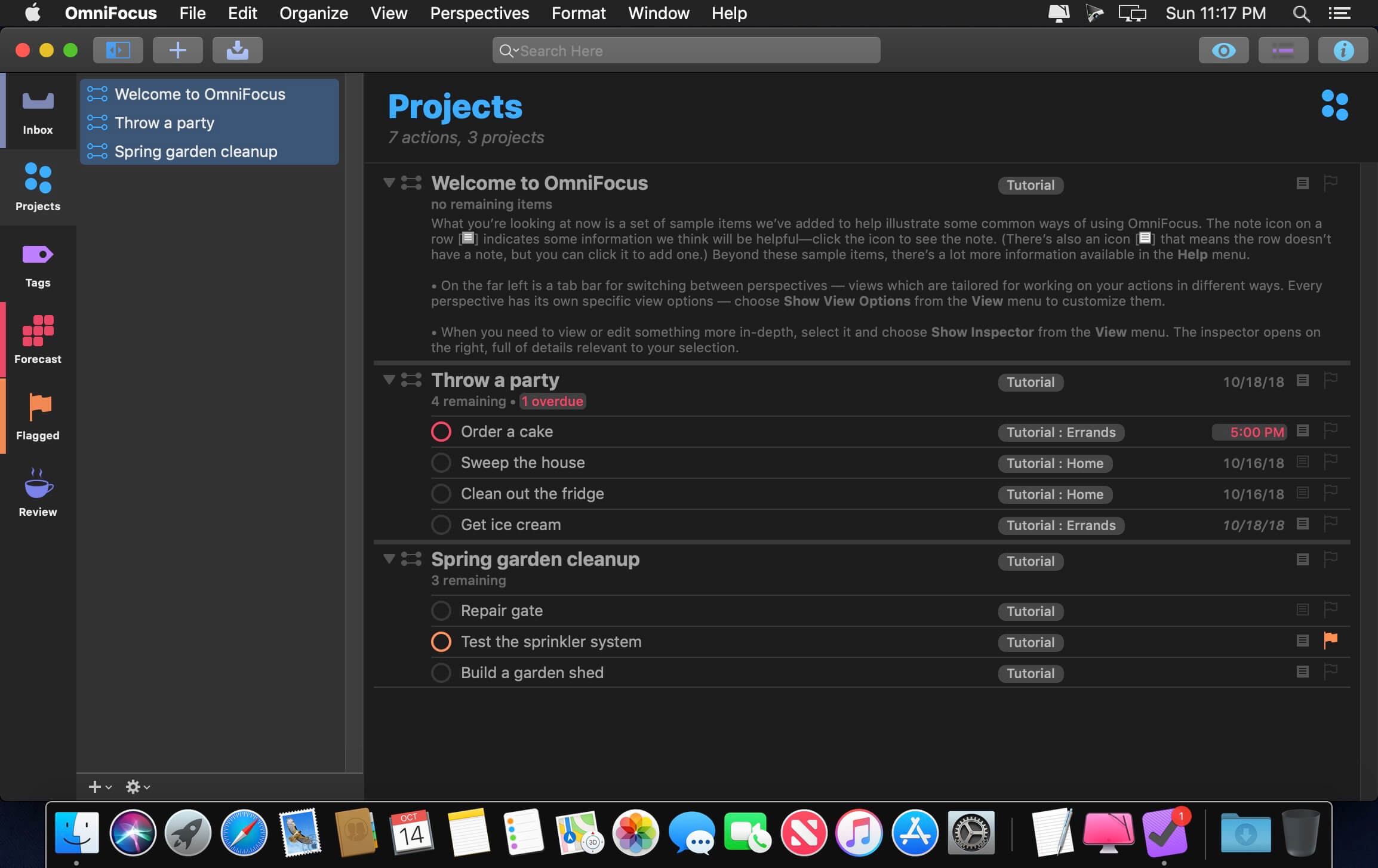 OmniFocus Pro 4.5.1 for Mac screenshot