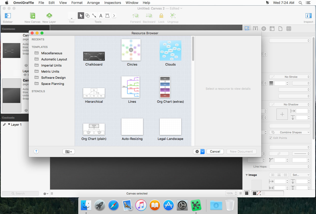 OmniGraffle Pro 7.24.2 for Mac screenshot