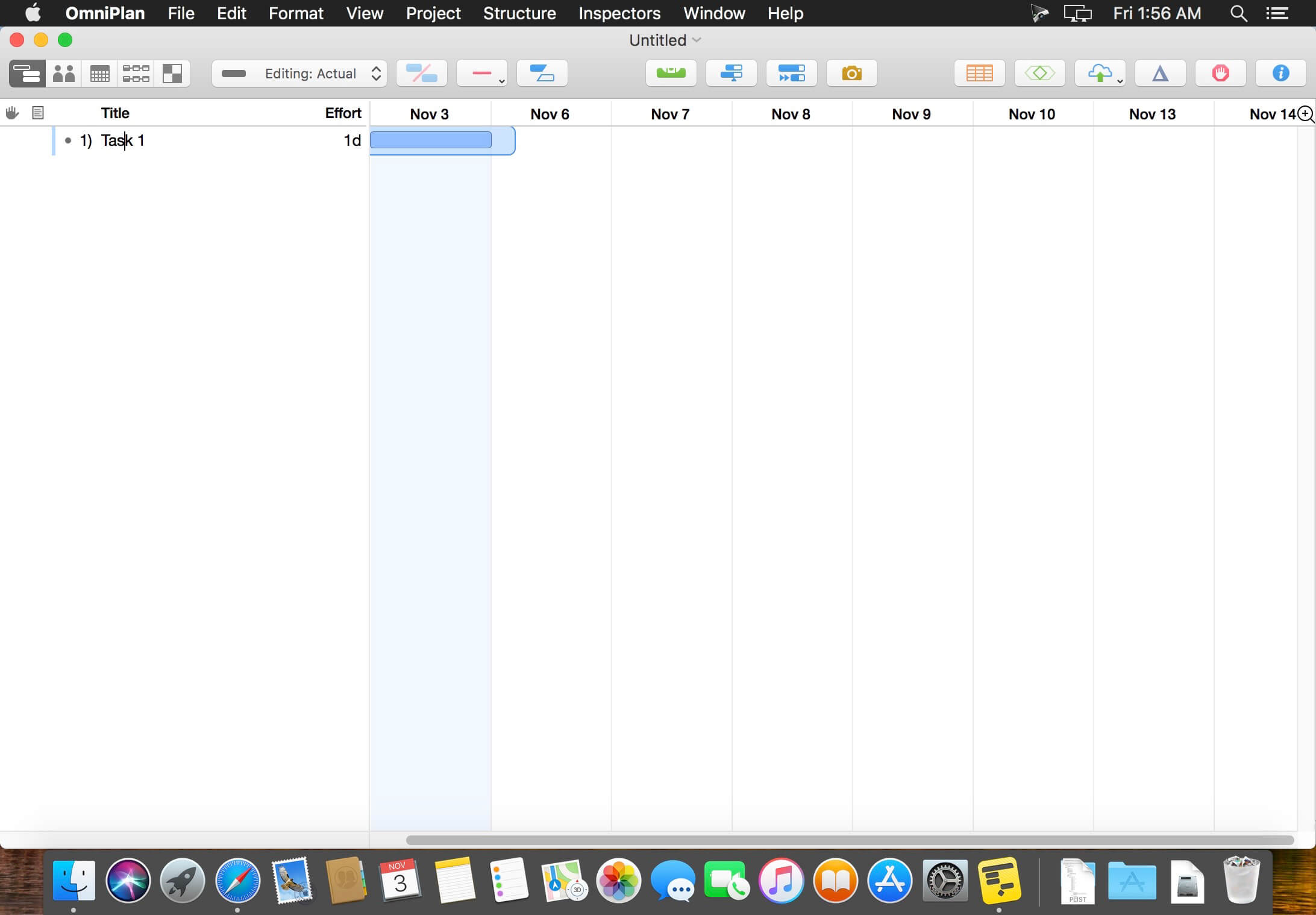 OmniPlan Pro 4.8.1 for Mac screenshot