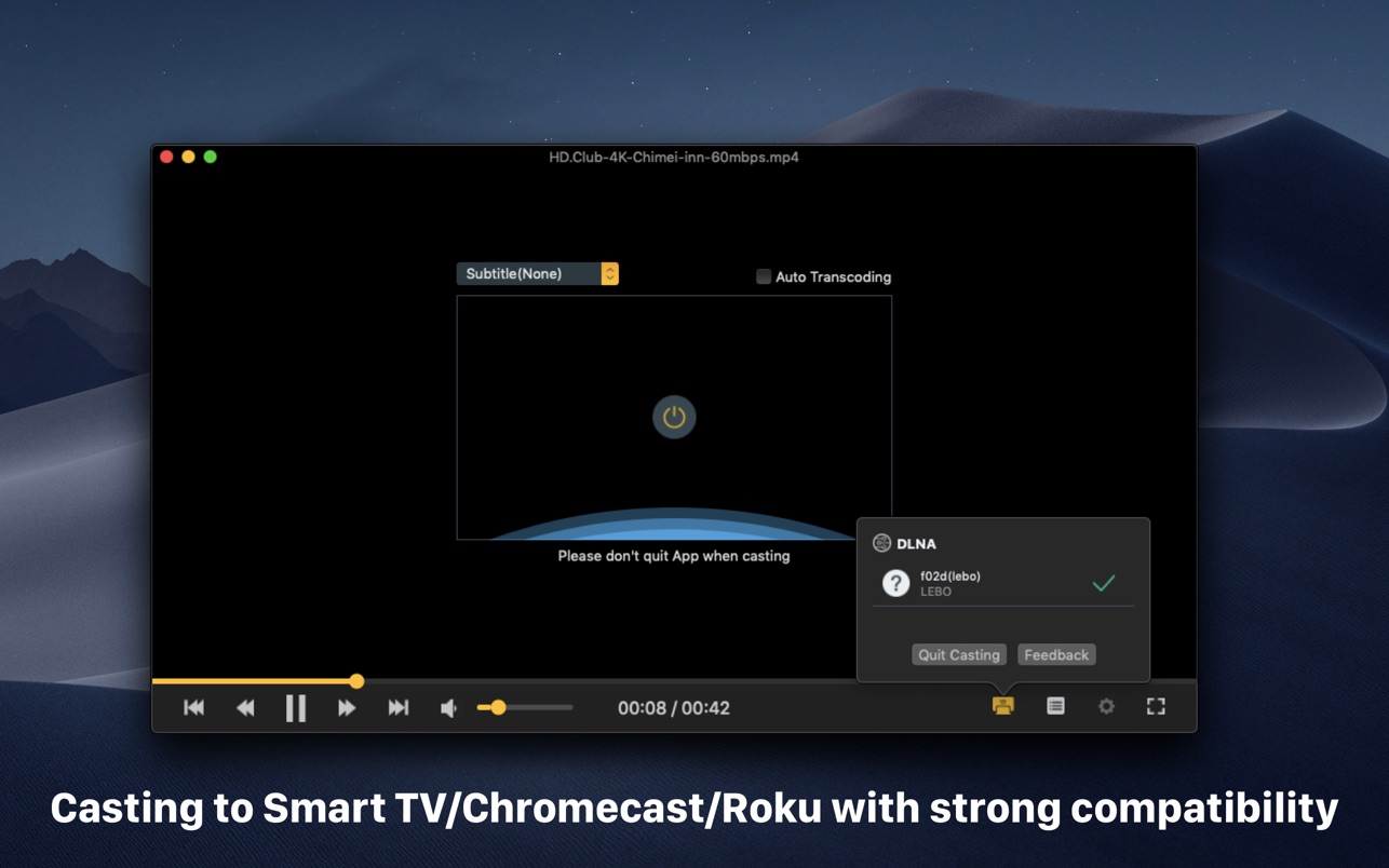 OmniPlayer Pro – Media Player 1.4.8 for Mac screenshot