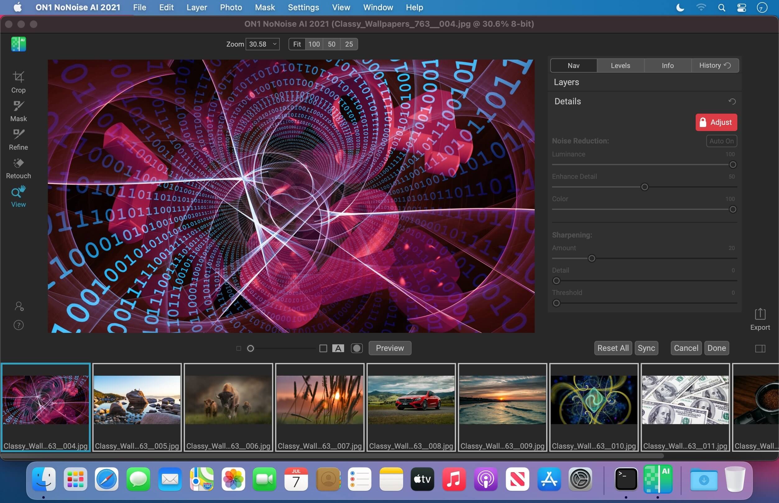 ON1 NoNoise AI 2021 v16.0.0.10785 for Mac screenshot