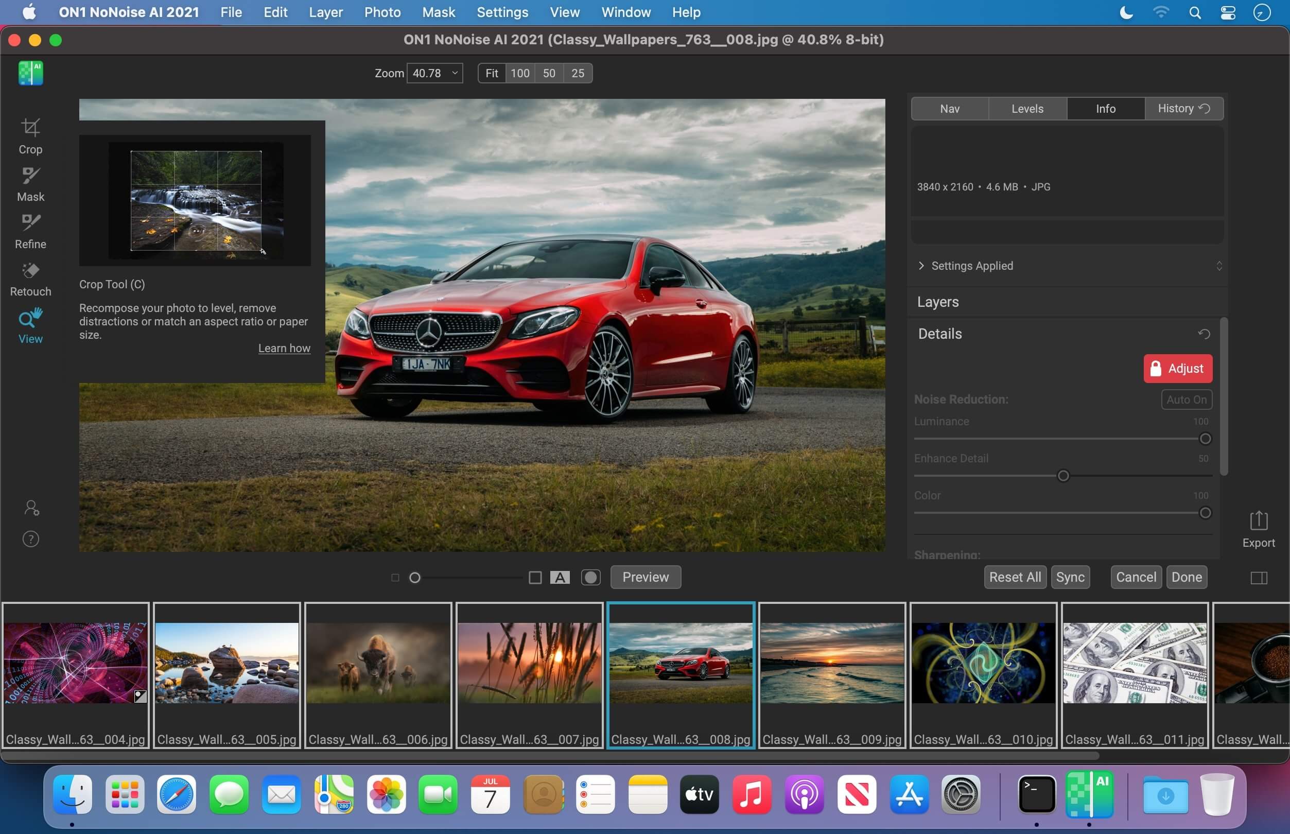 ON1 NoNoise AI 2021 v16.0.0.10785 for Mac screenshot