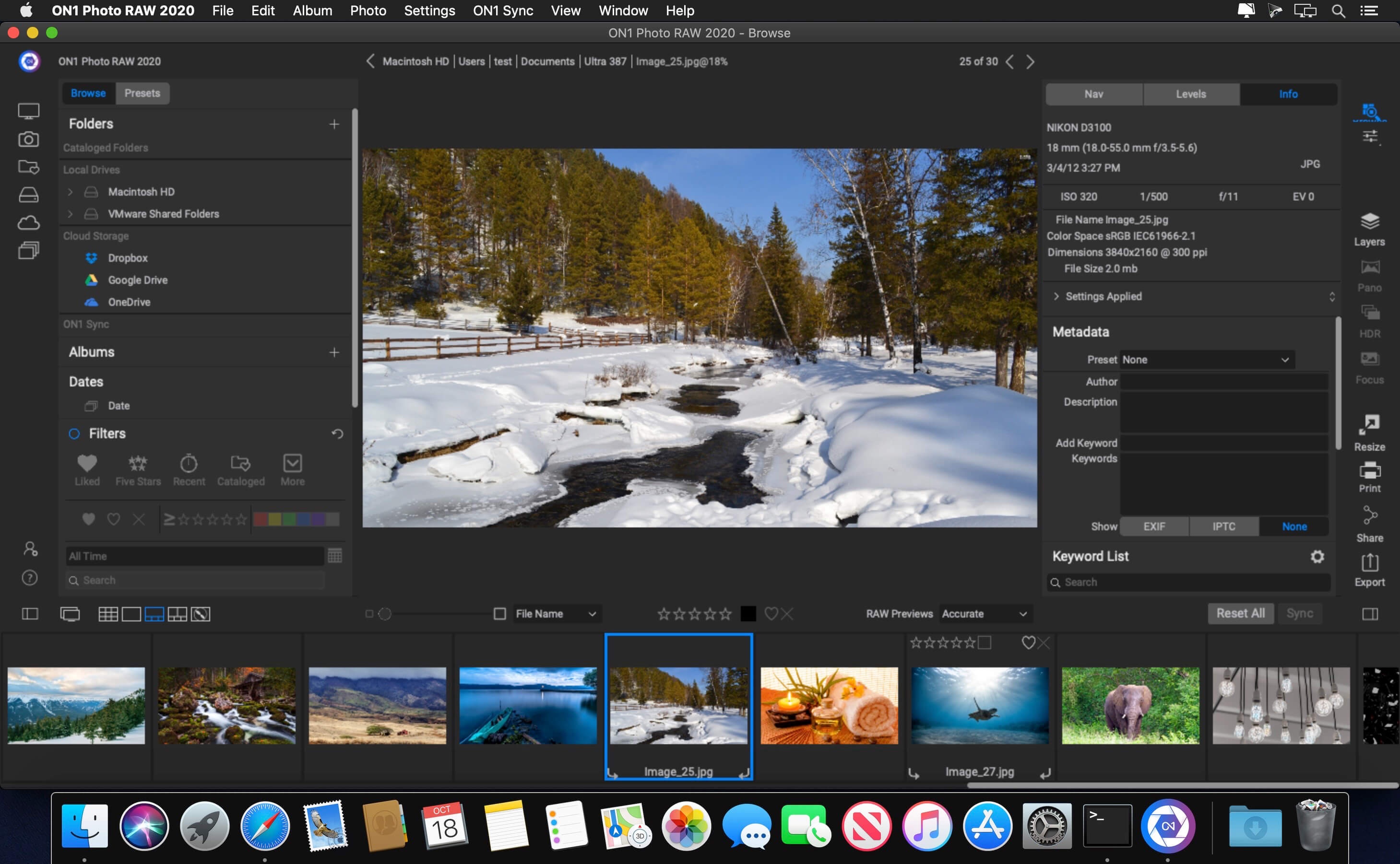 ON1 Photo RAW 2021.5 v15.5.0.10396 for Mac screenshot
