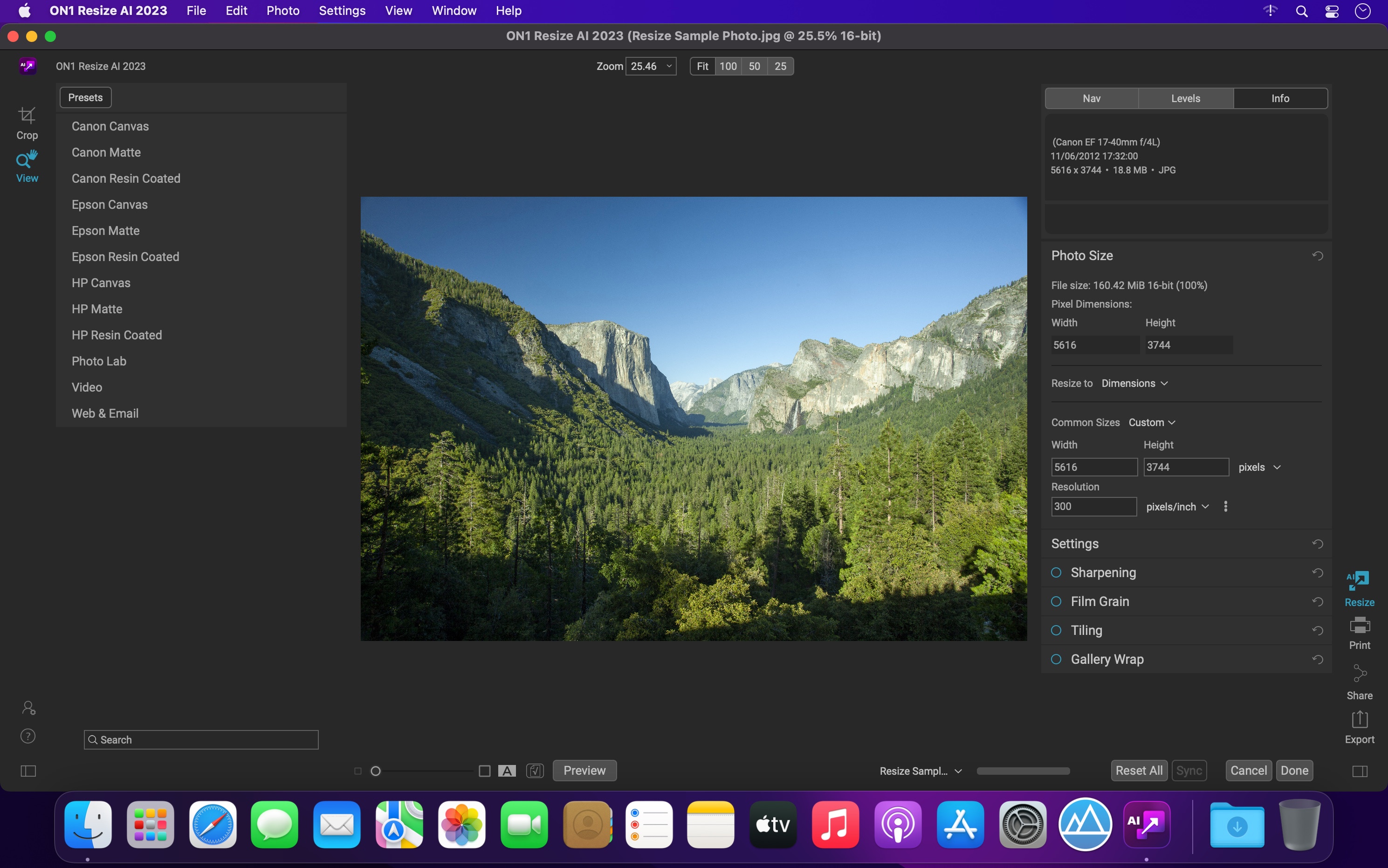 ON1 Resize AI 2026.2 v20.2.1.17865 for Mac screenshot