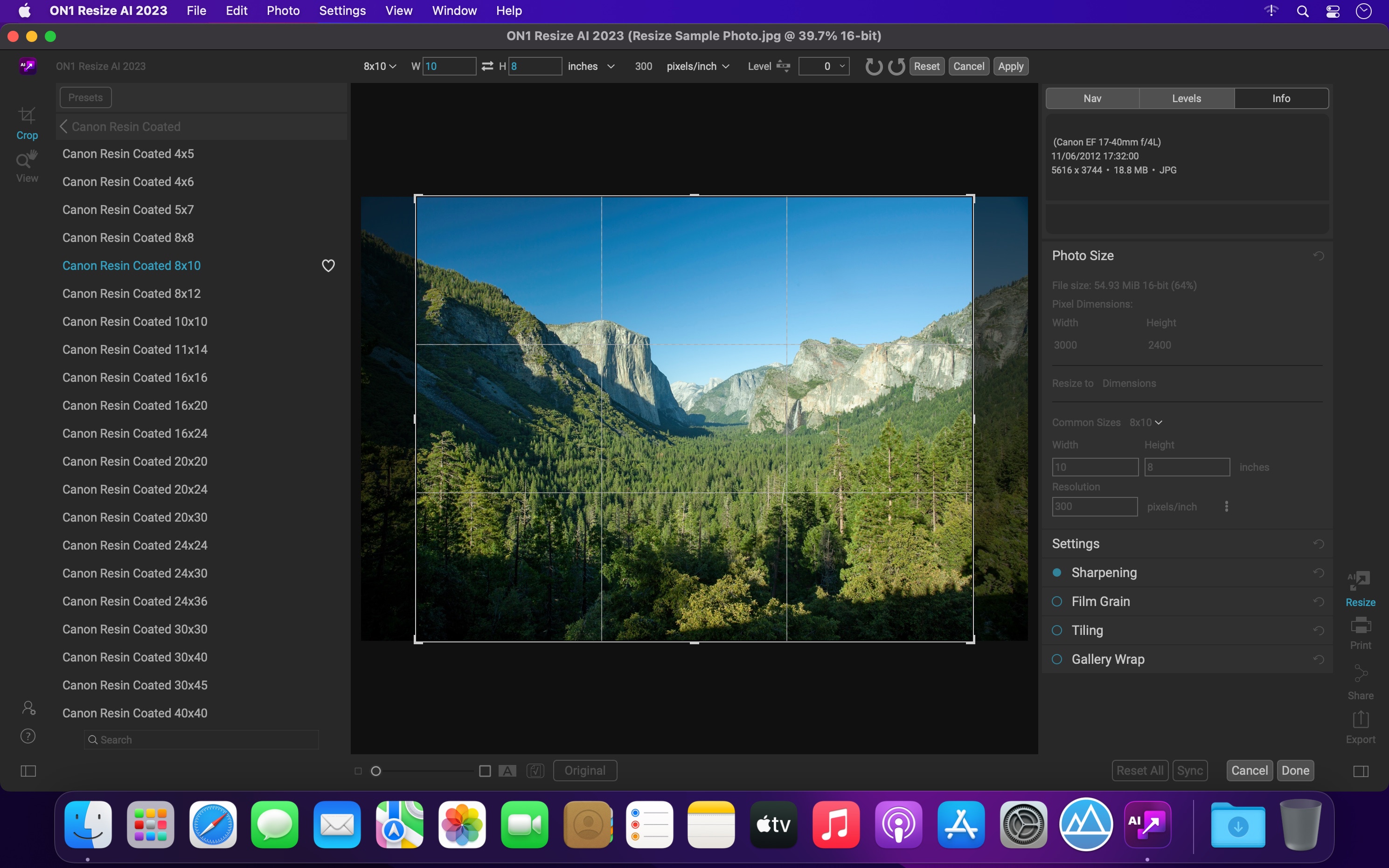 ON1 Resize AI 2026.2 v20.2.1.17865 for Mac screenshot