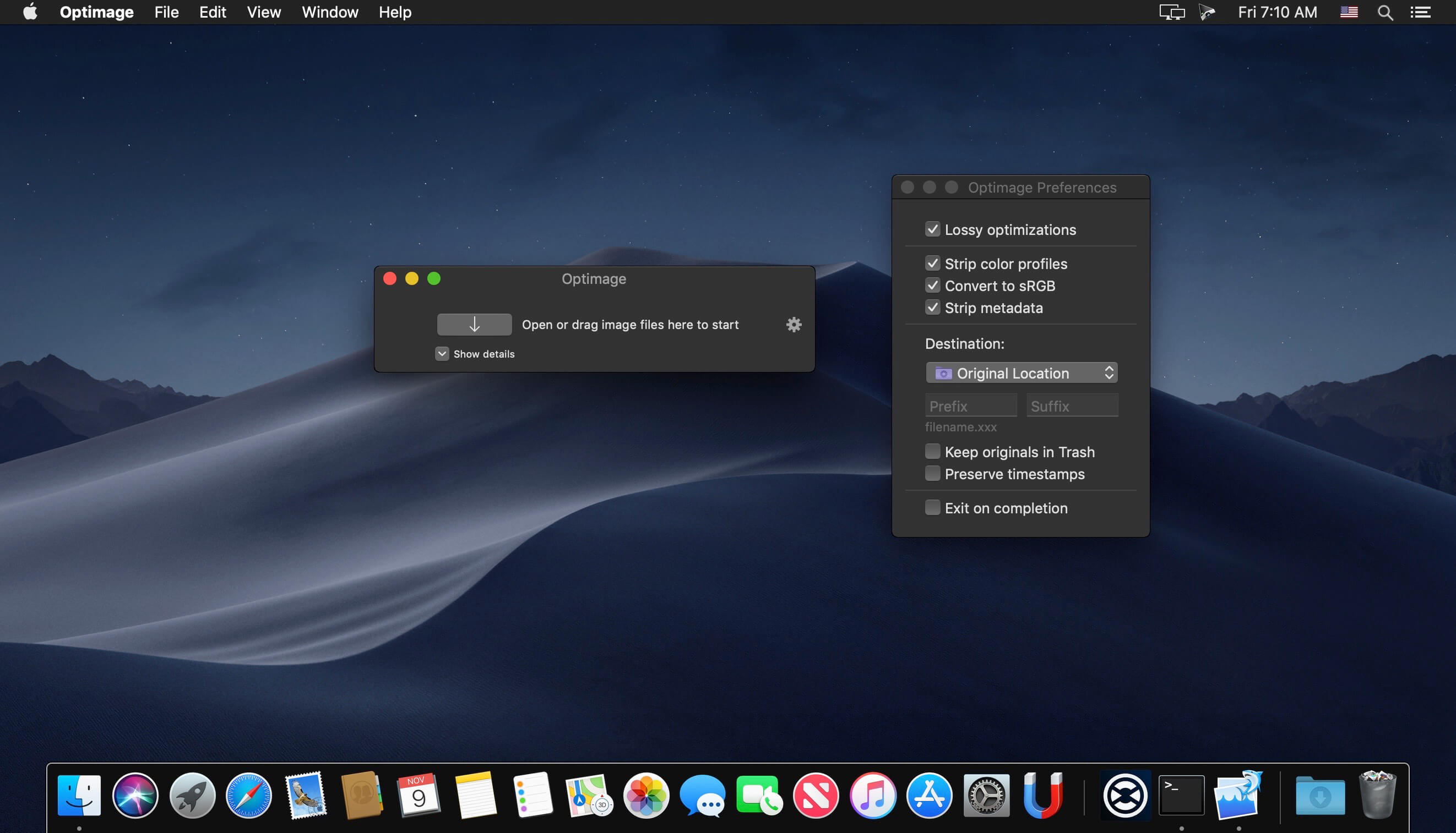 Optimage 3.4.1 for Mac screenshot