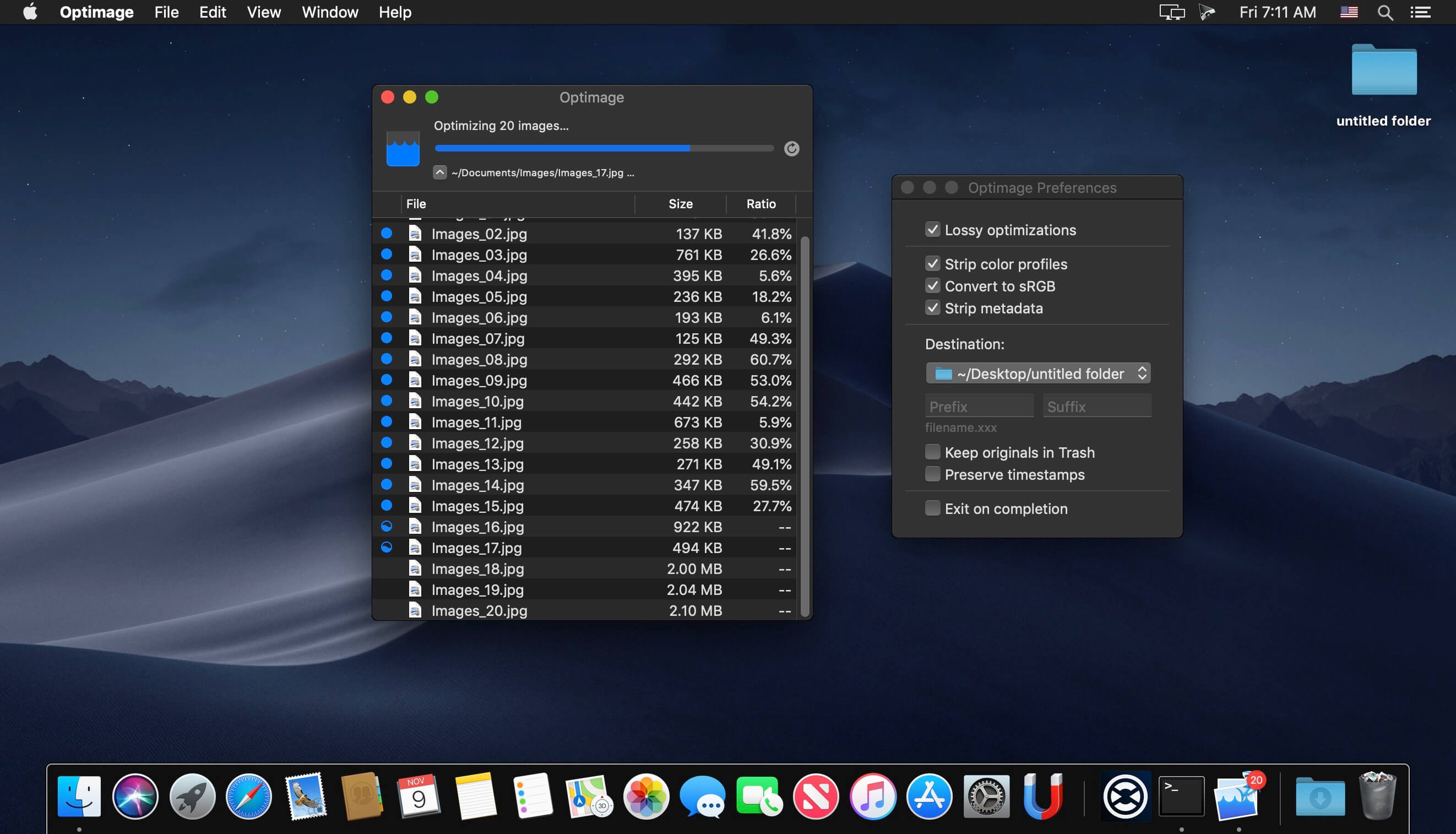 Optimage 3.4.1 for Mac screenshot
