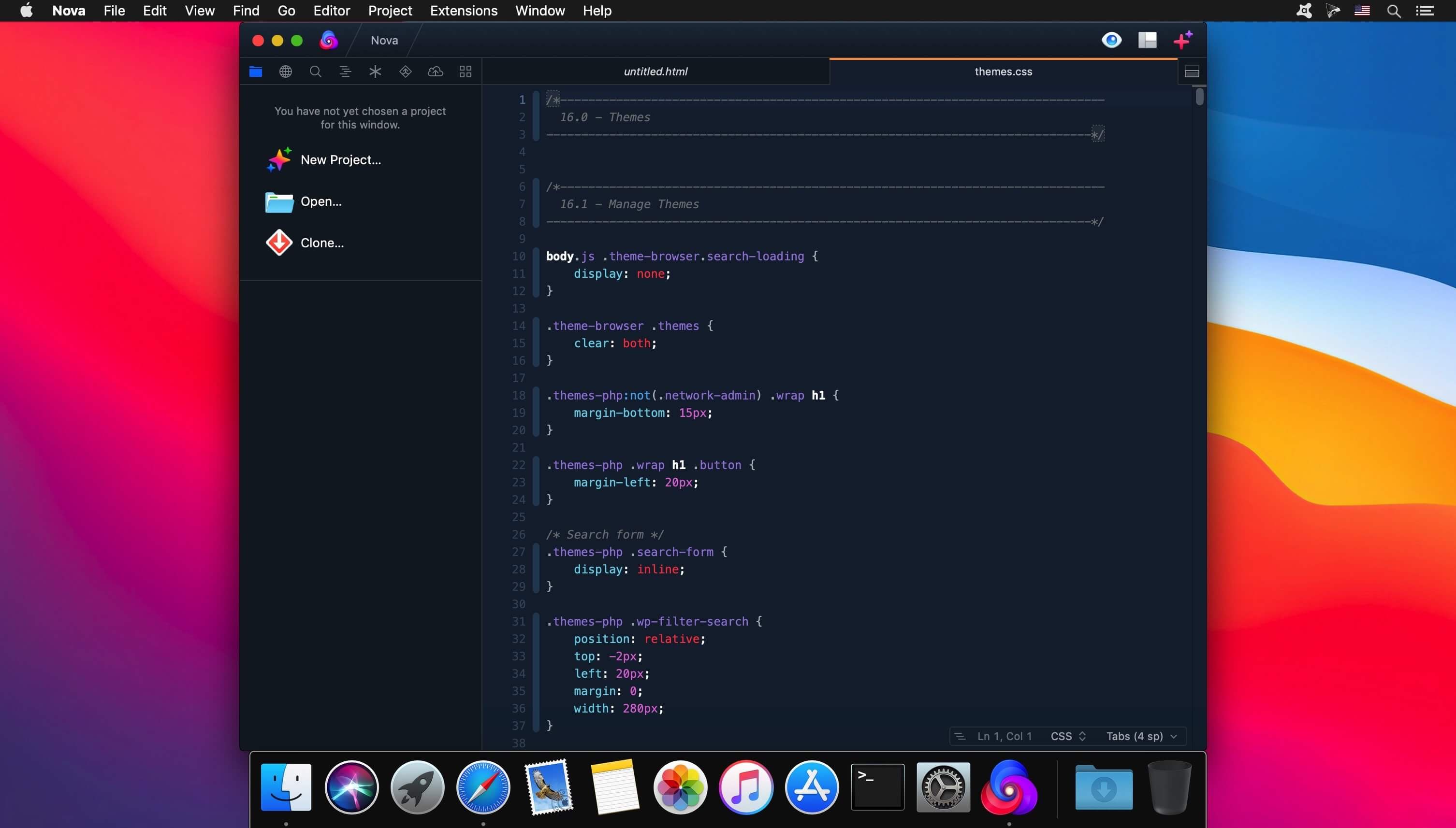 Nova 12.1 for Mac screenshot