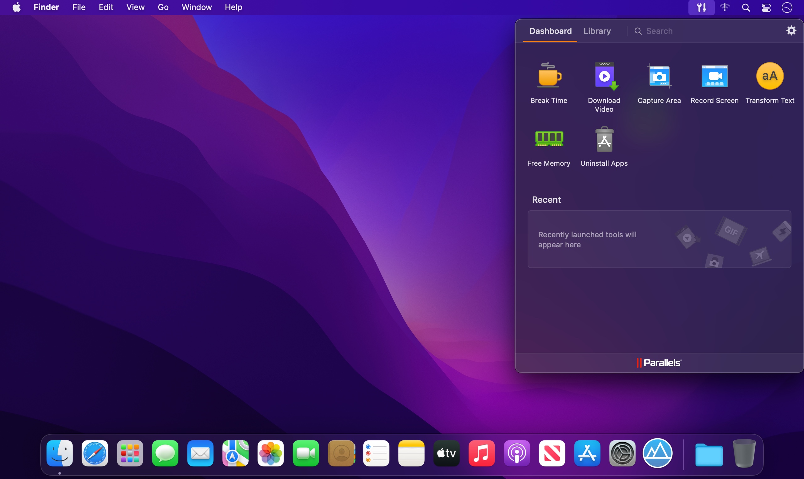 Parallels Toolbox Business Edition 6.7.0 for Mac screenshot