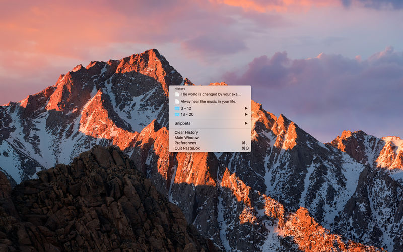 PasteBox 2.2.4 for Mac screenshot