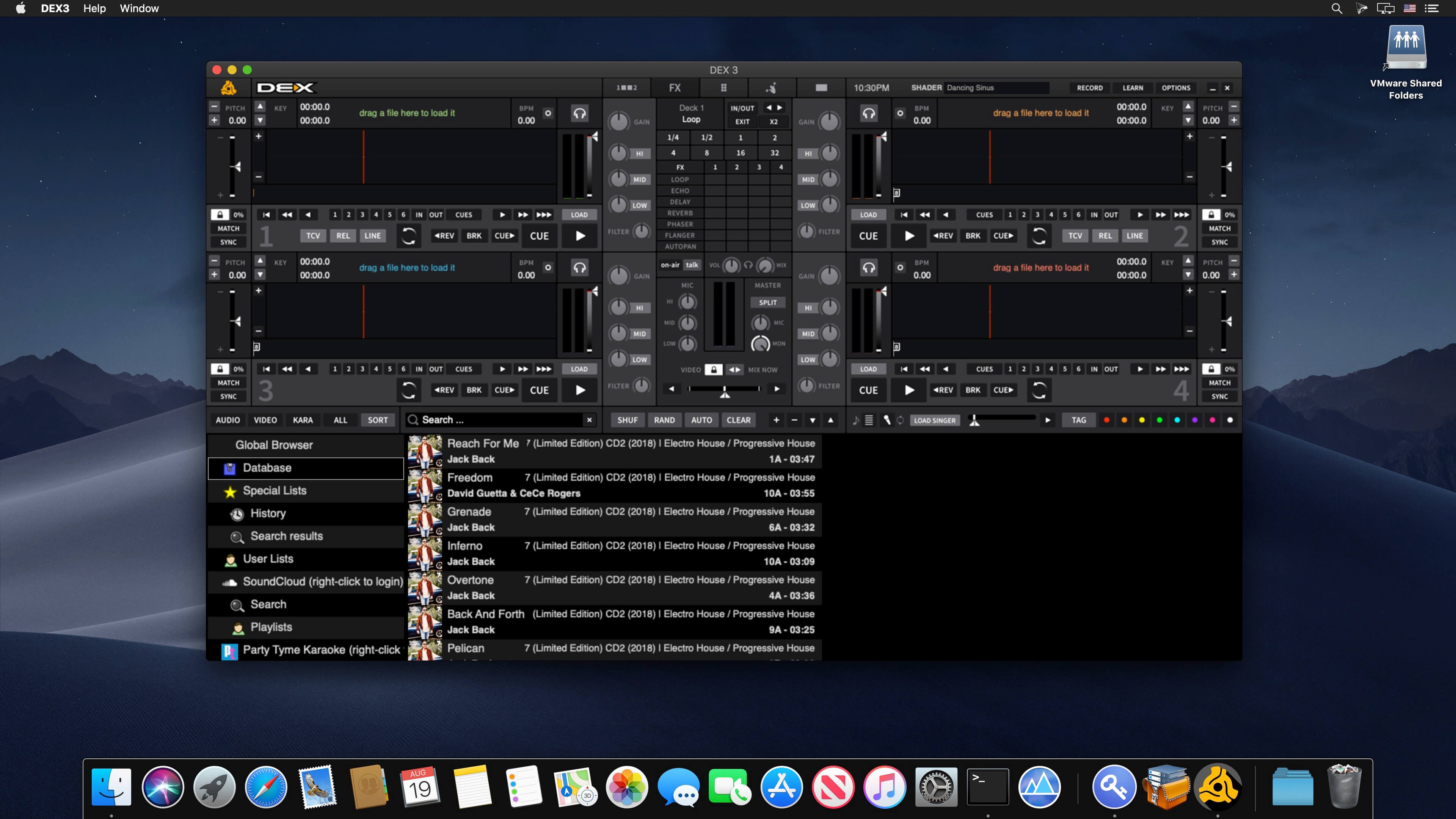 PCDJ DEX Pro 4.0.0 for Mac screenshot