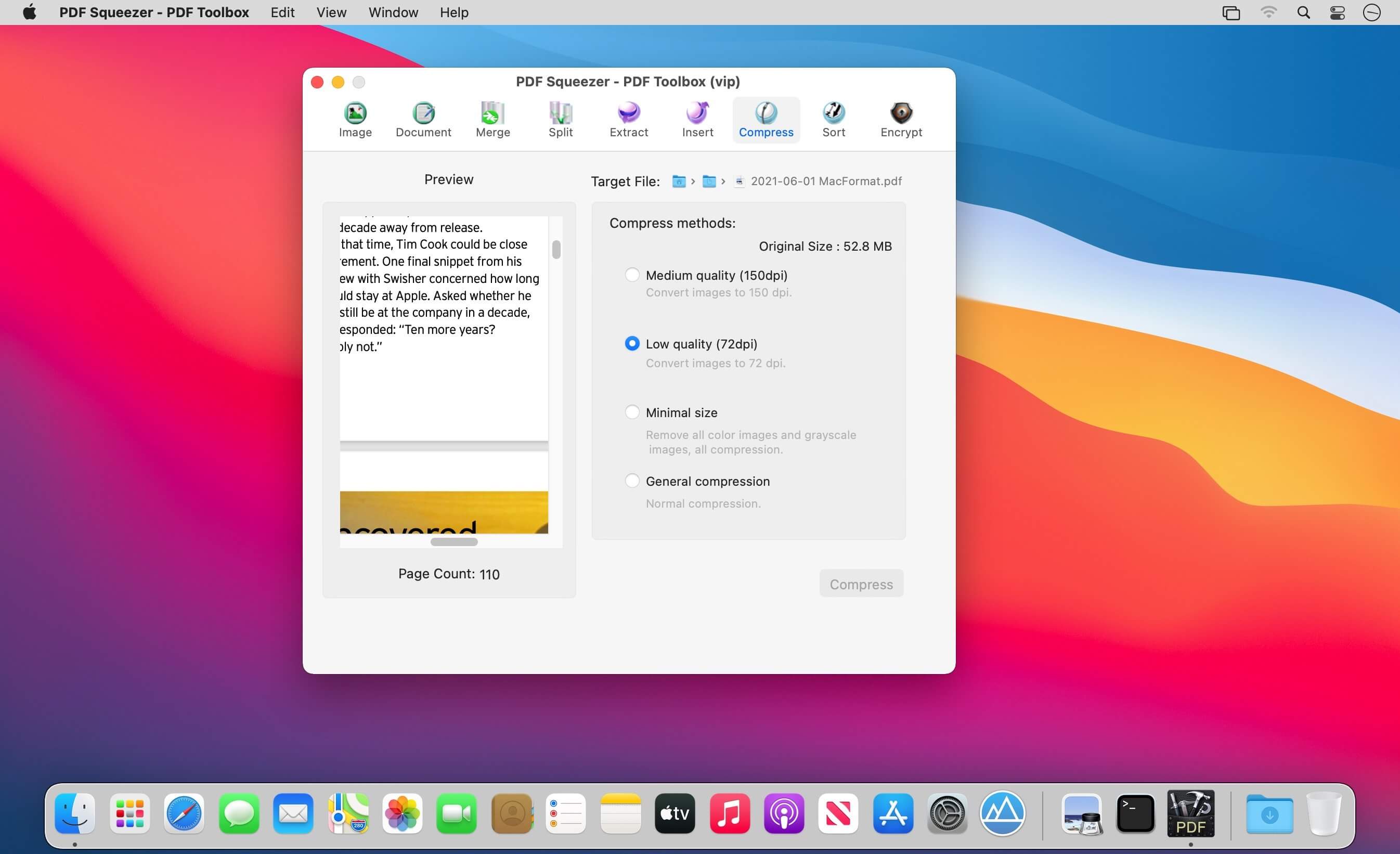 PDF Compressor & PDF Toolbox 6.3.3 for Mac screenshot