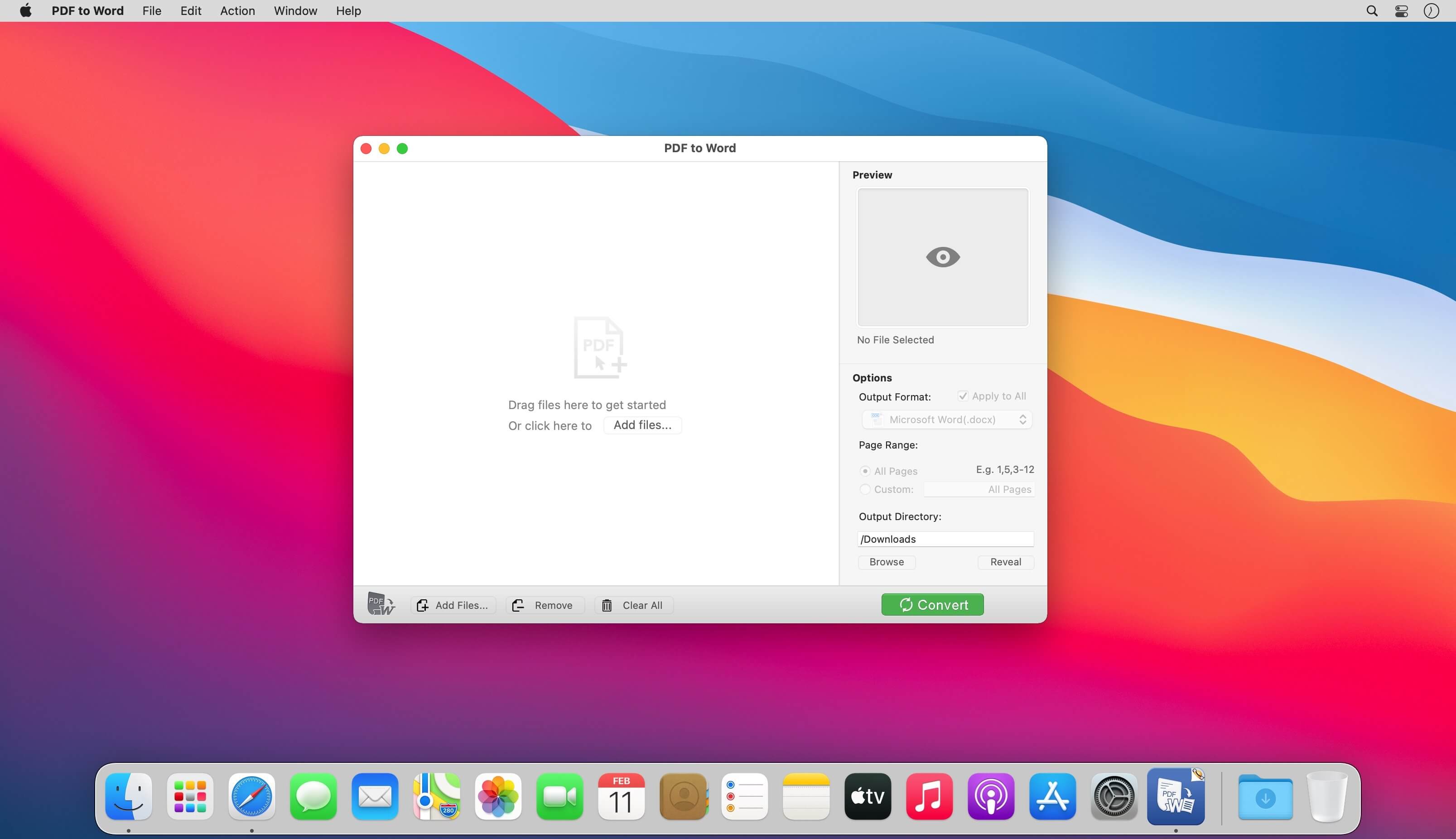 PDF to Word 8.8.4 for Mac screenshot