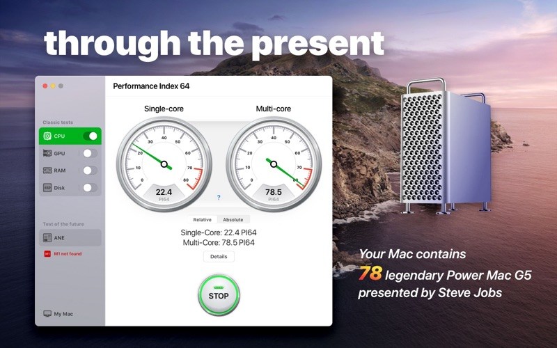 Performance Index 64 Pro 4.1.1 for Mac screenshot