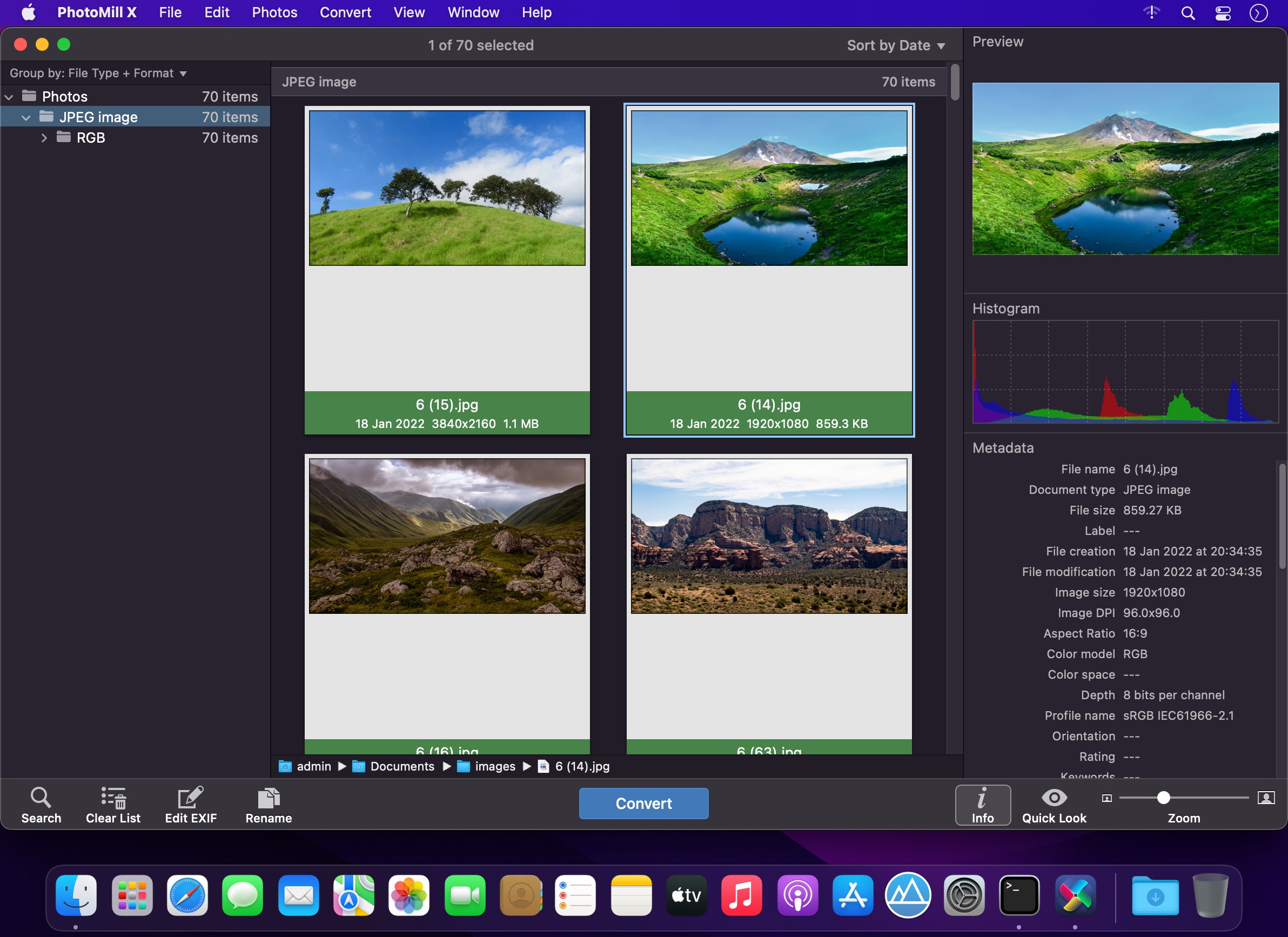 PhotoMill X 3.3.0 for Mac screenshot