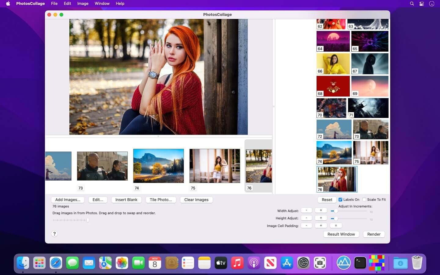 PhotosCollage 1.4.1 for Mac screenshot