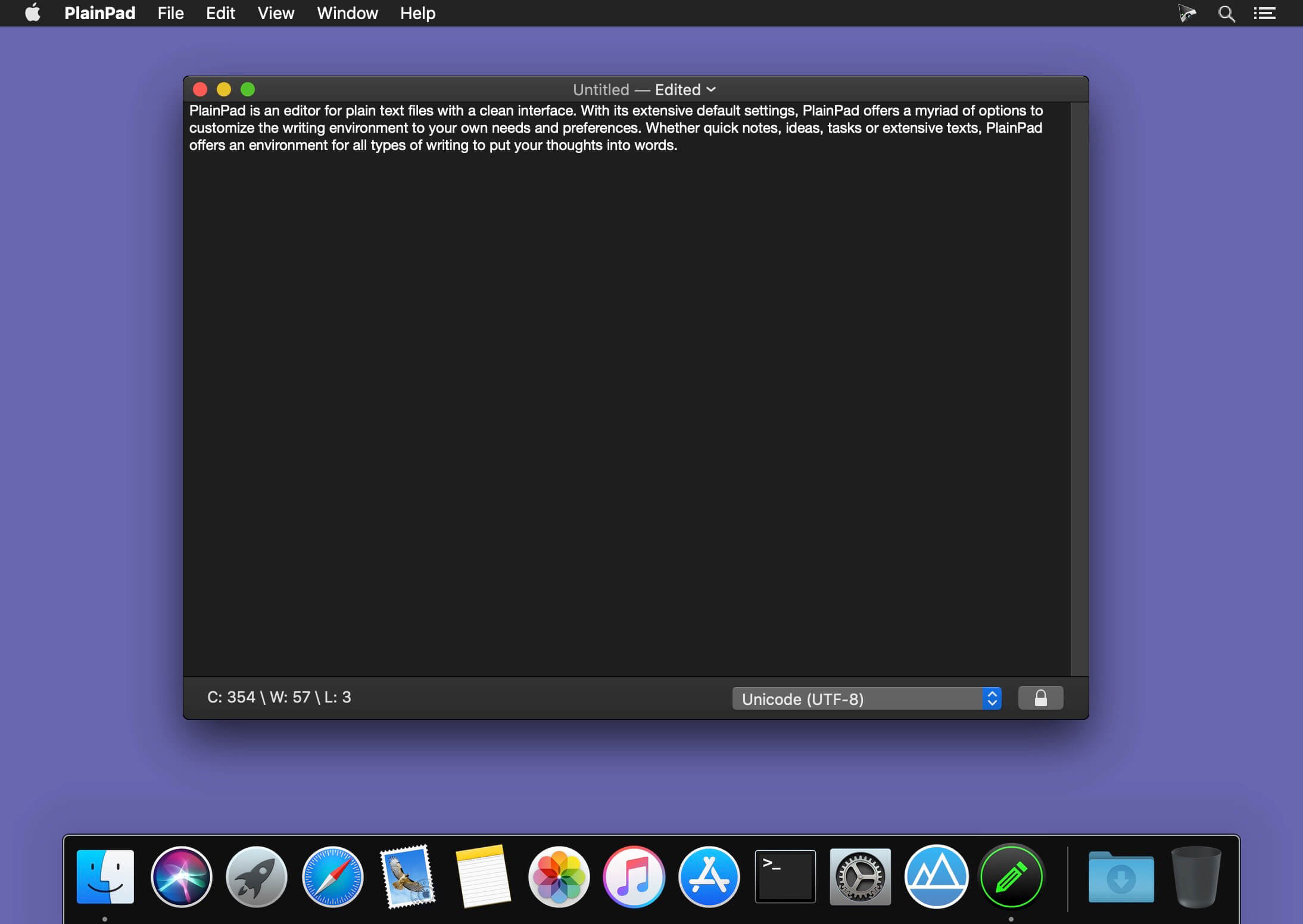 PlainPad 1.3.4 for Mac screenshot
