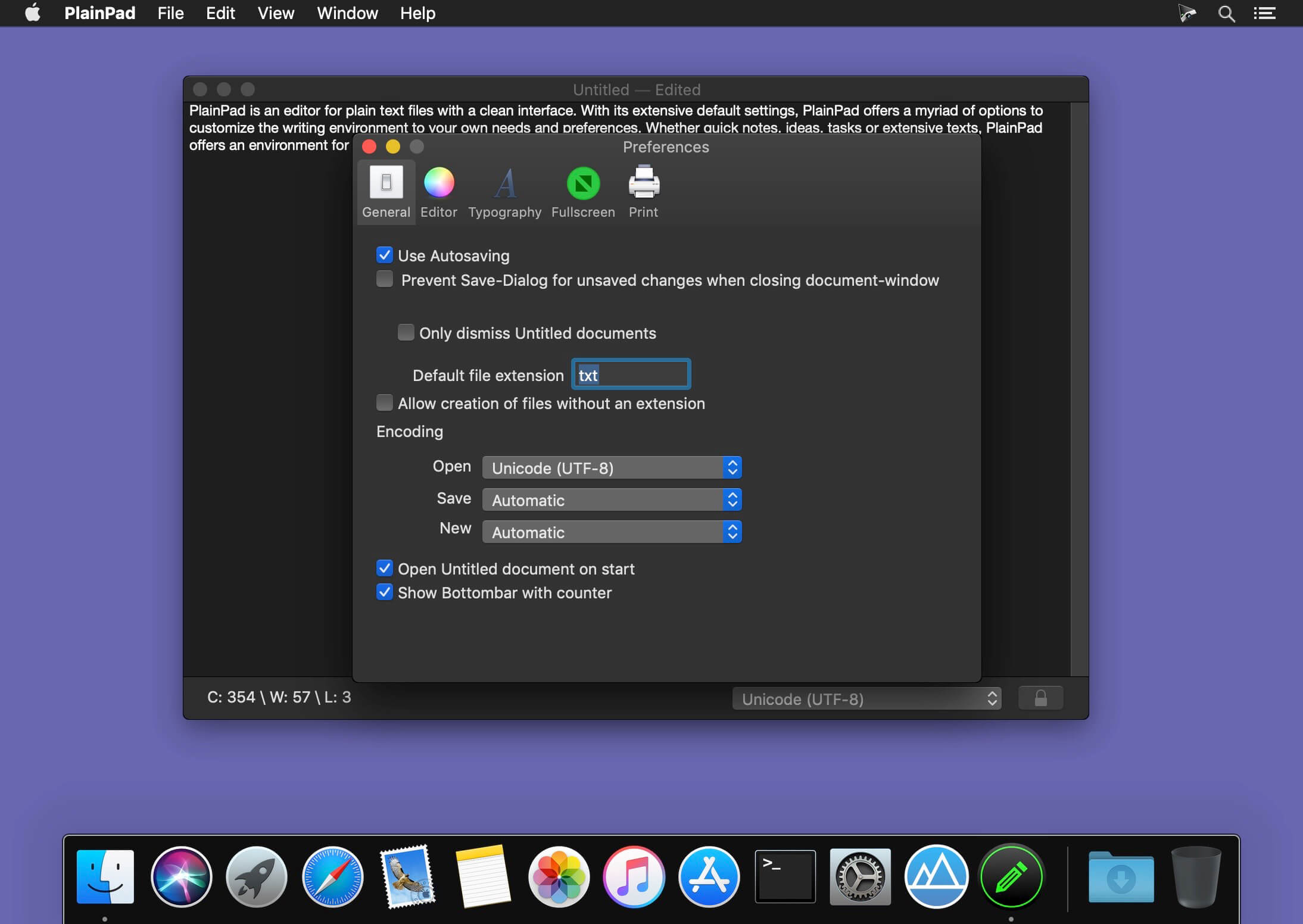 PlainPad 1.3.4 for Mac screenshot