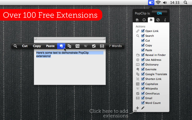 PopClip 2024.12 for Mac screenshot