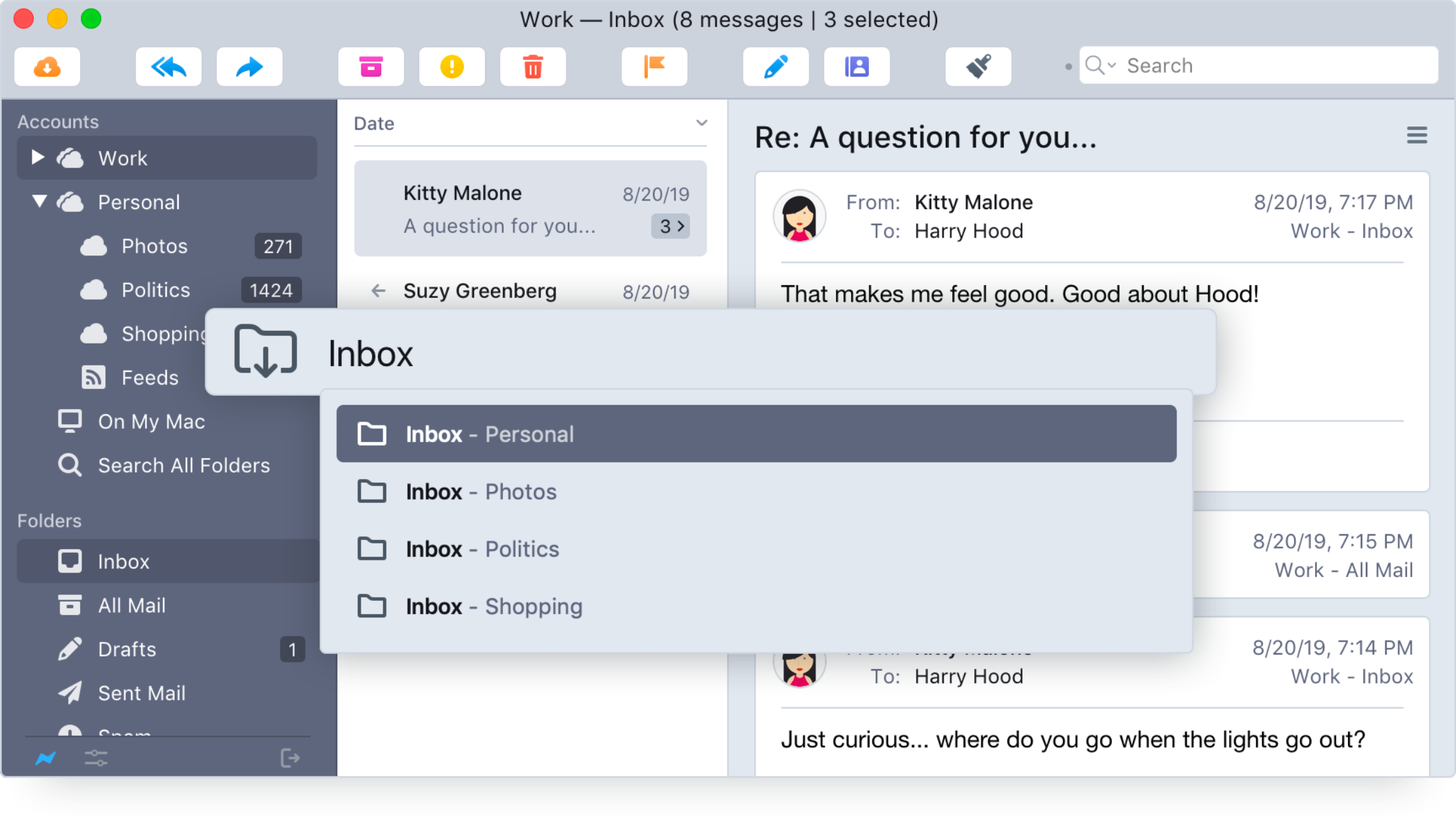 Postbox 7.0.64 for Mac screenshot