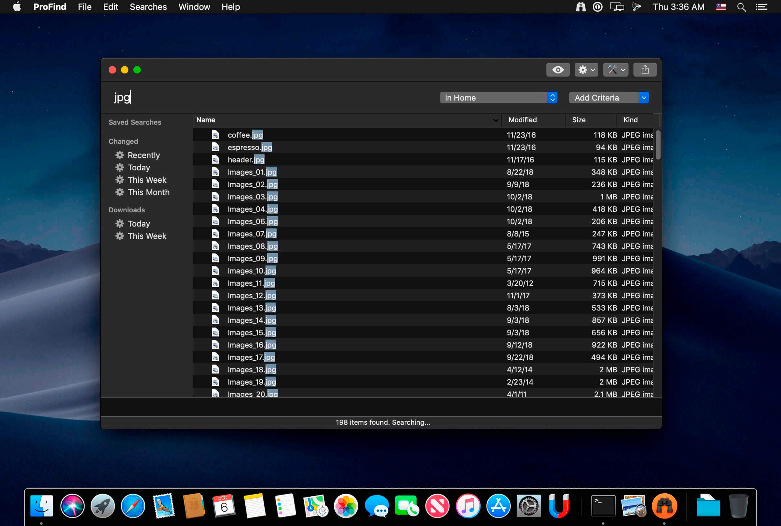 ProFind 1.28 for Mac screenshot