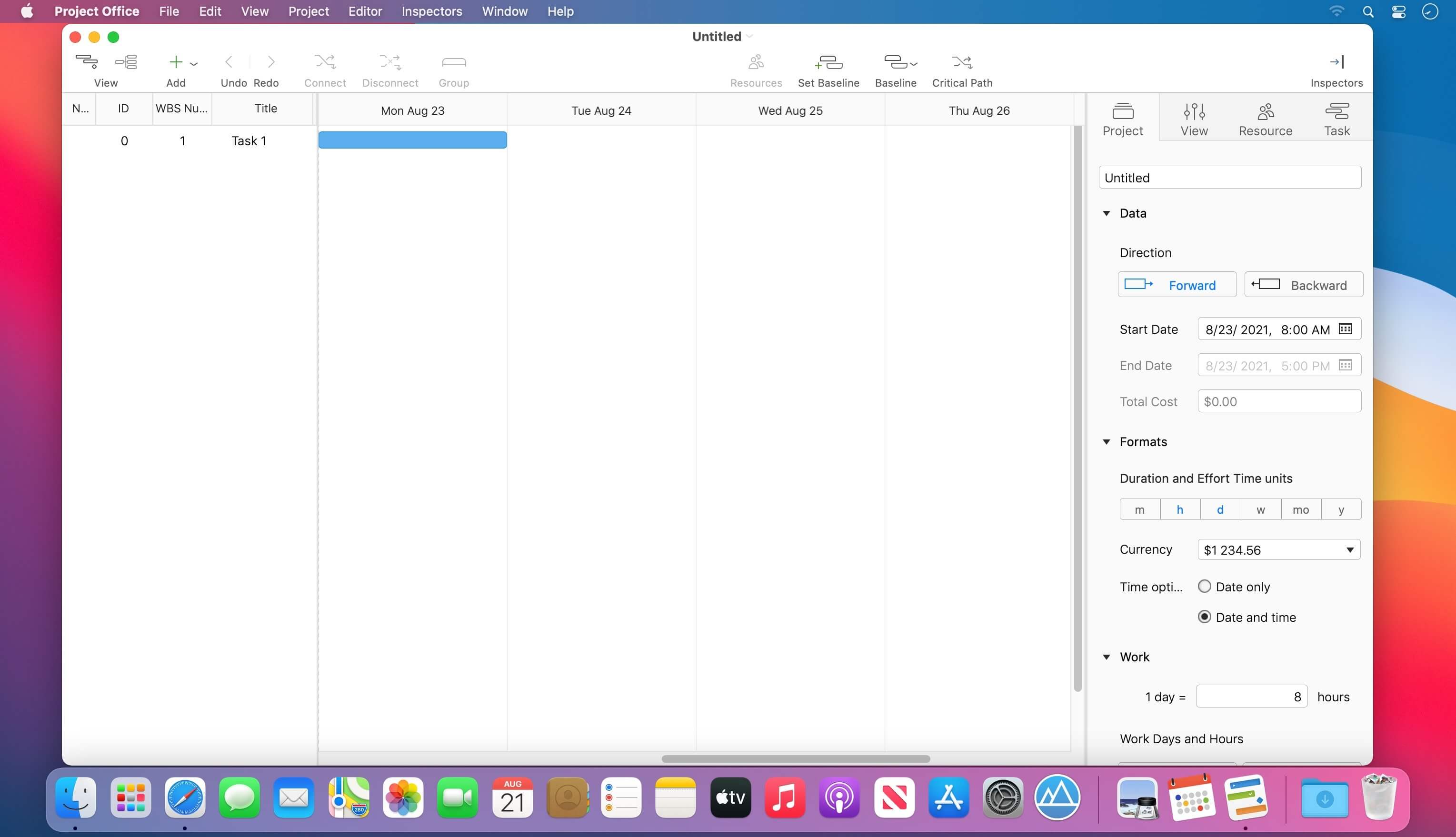 Project Office X Pro 1.1.37 for Mac screenshot