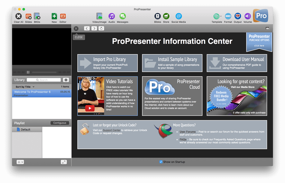ProPresenter 7.16.2 for Mac screenshot