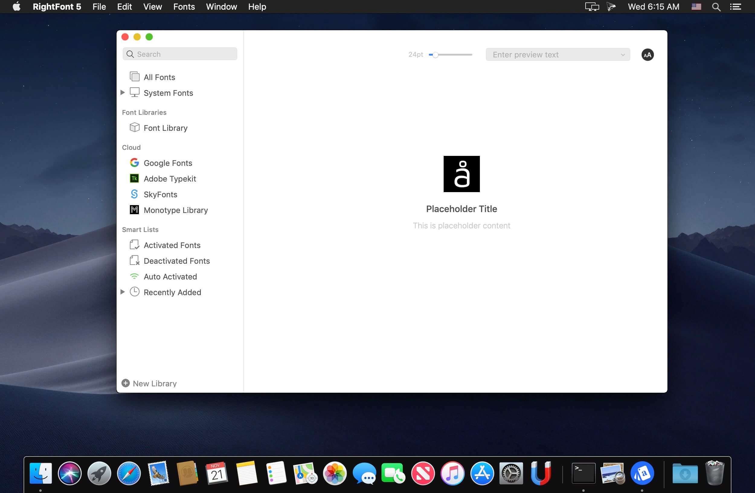 RightFont 8.8.0 for Mac screenshot