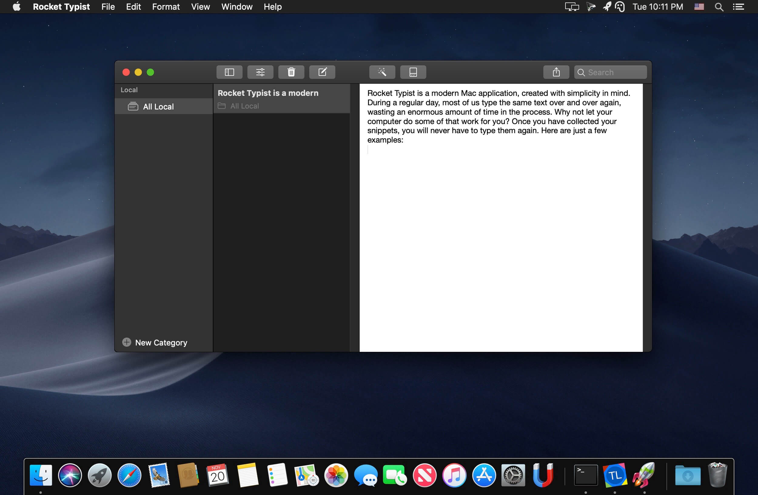 Rocket Typist Pro 3.2 for Mac screenshot