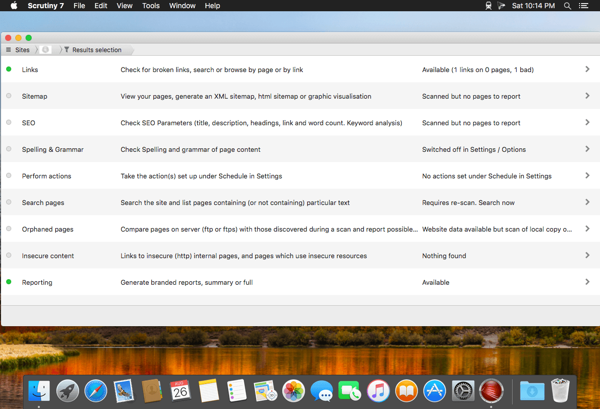 Scrutiny 12.8.9 for Mac screenshot