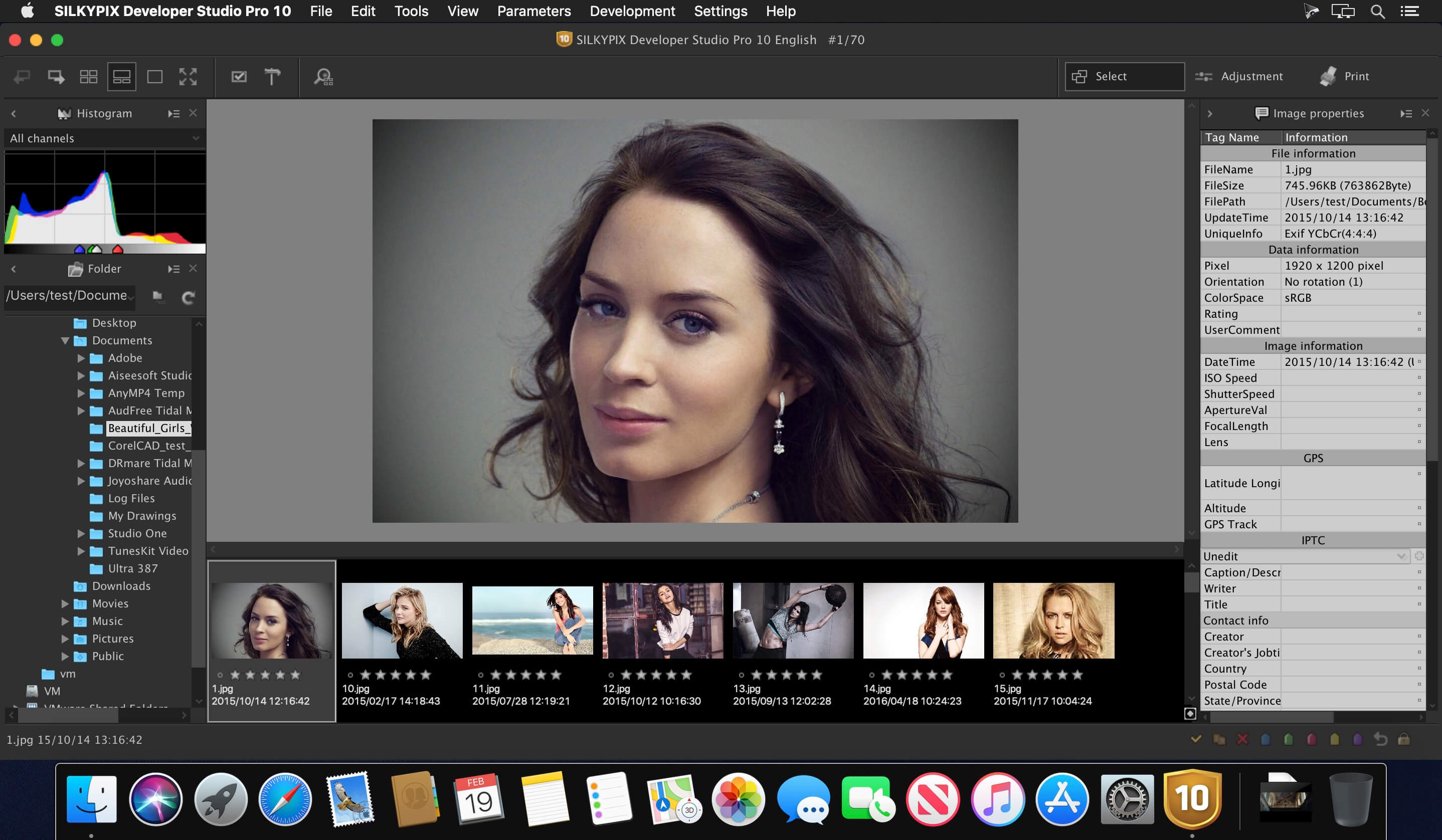 SILKYPIX Developer Studio Pro 10.0.13.0 for Mac screenshot