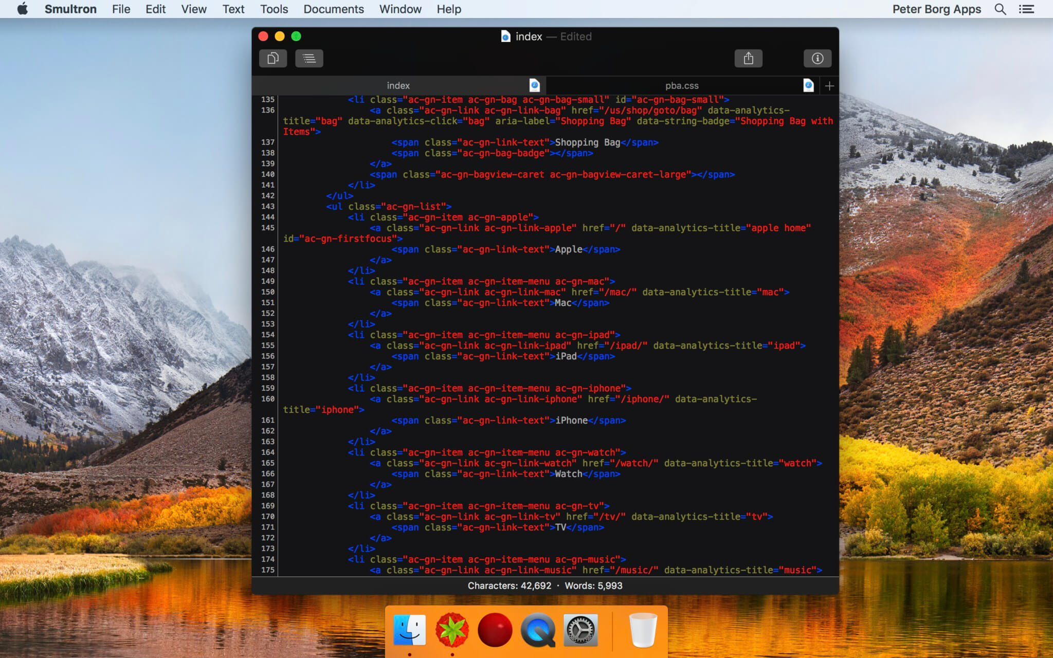 Smultron 12.2.2 for Mac screenshot