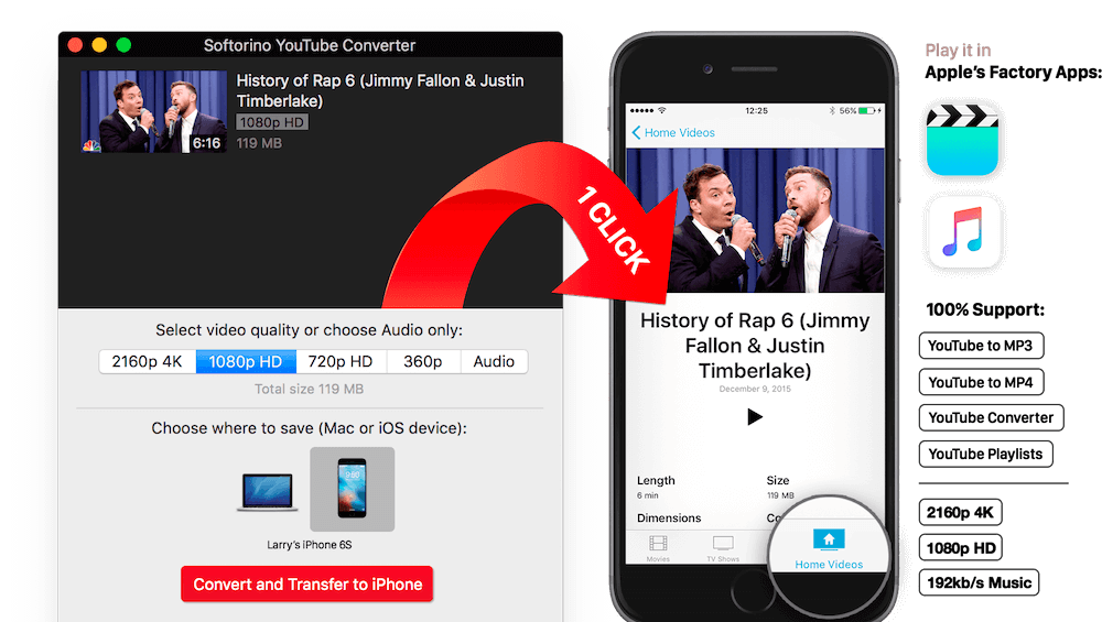 Softorino YouTube Converter Pro 5.1.11 for Mac screenshot