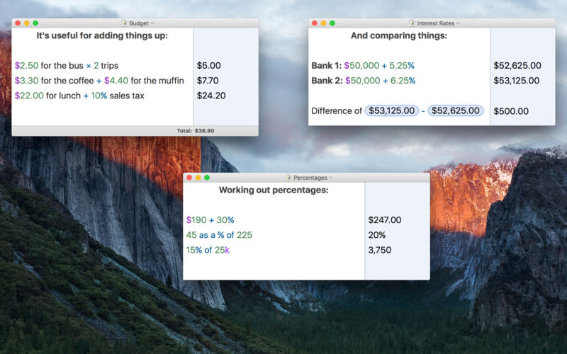 Soulver 3.12.0 for Mac screenshot