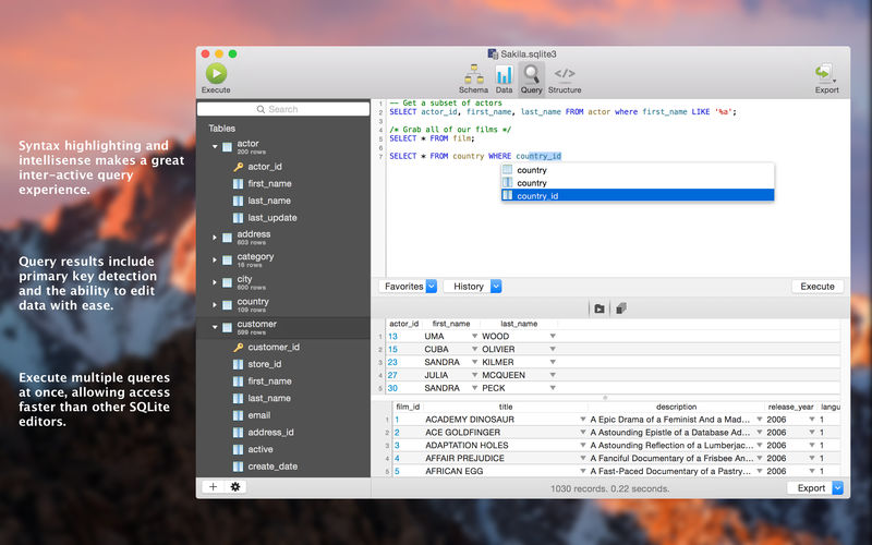 SQLPro for SQLite 2024.21 for Mac screenshot