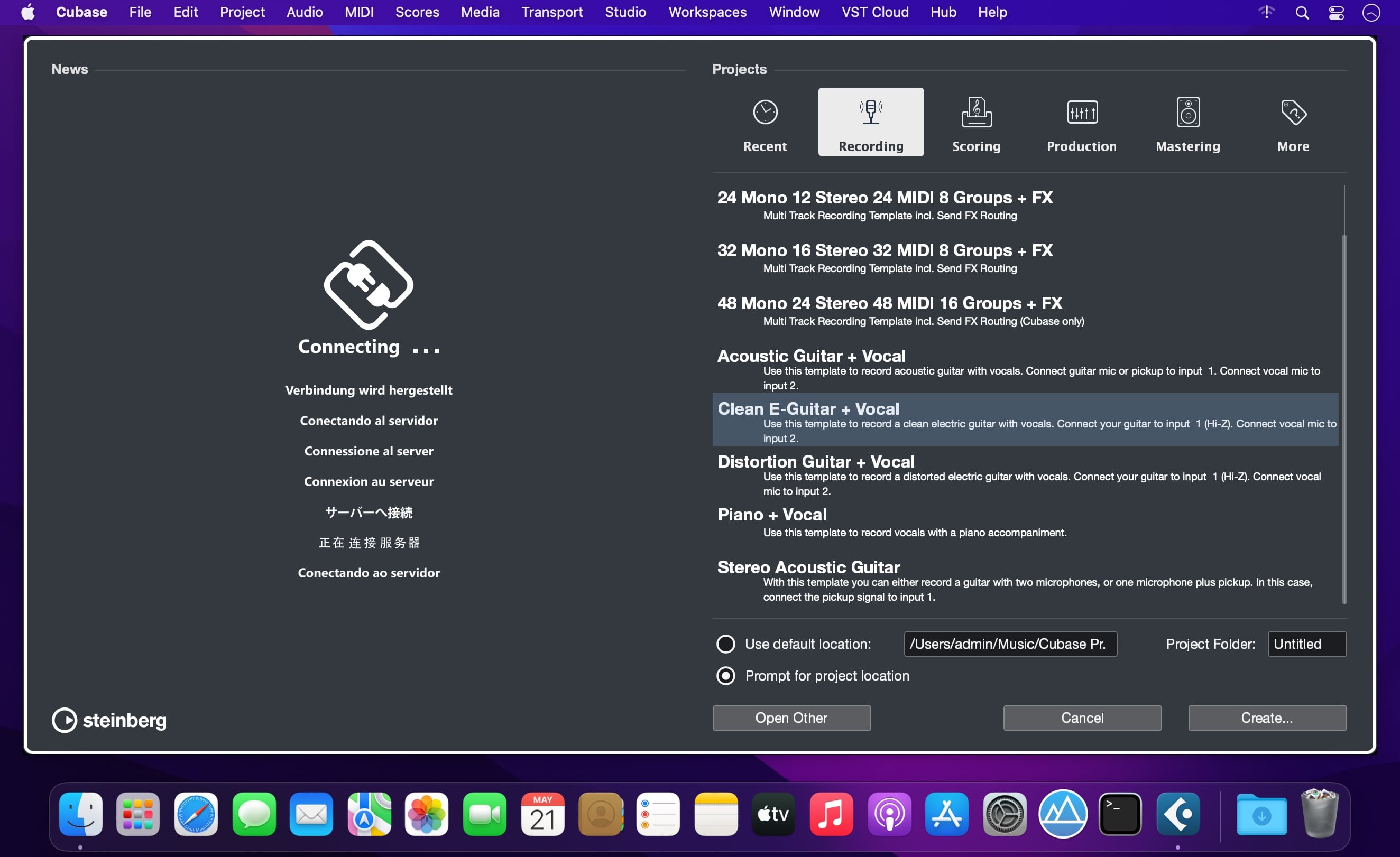 Steinberg Cubase Pro 14 v14.0.40 for Mac screenshot