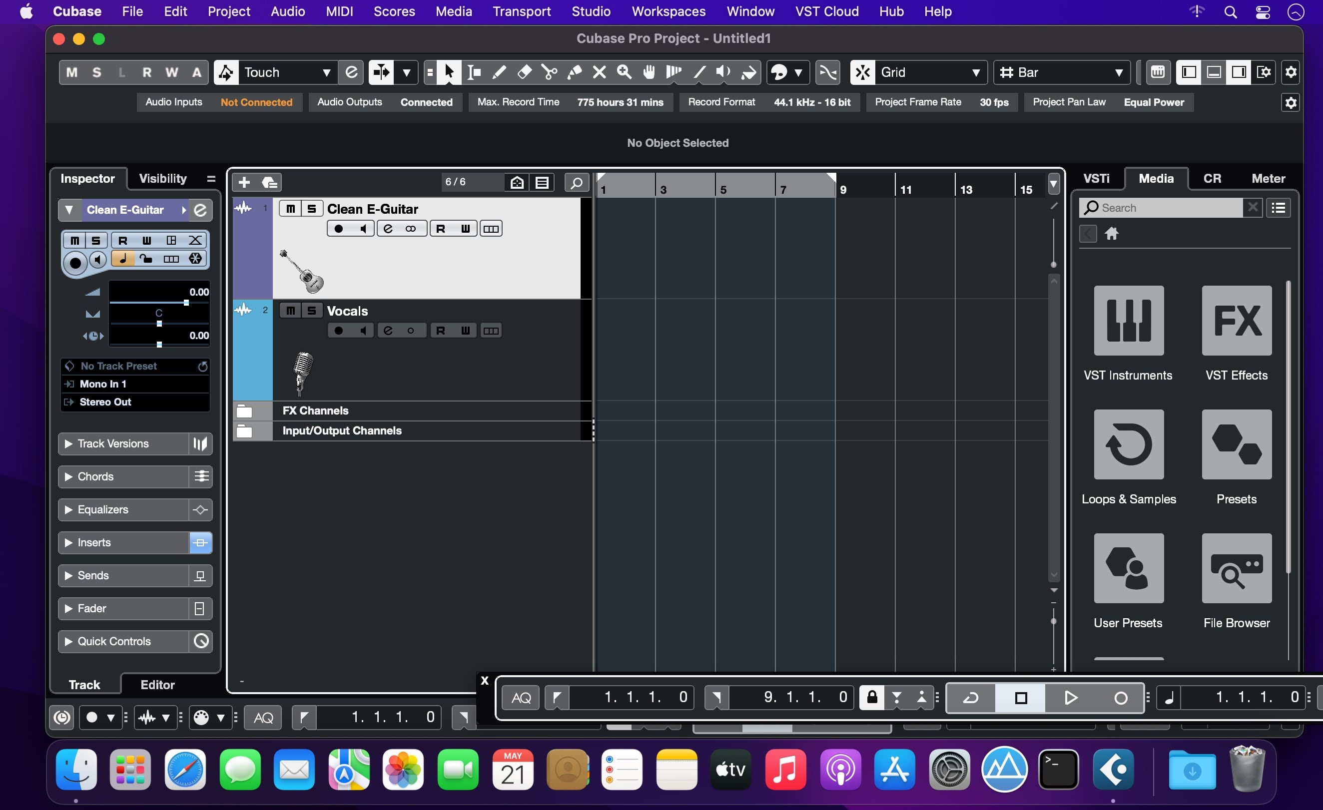 Steinberg Cubase Pro 14 v14.0.40 for Mac screenshot