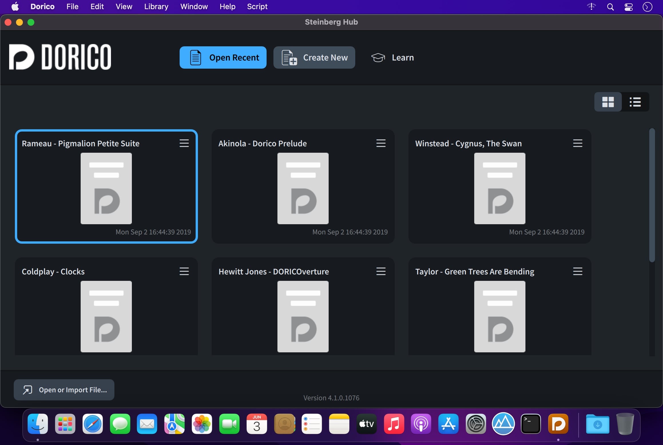 Steinberg Dorico Pro 6.1.10 for Mac screenshot