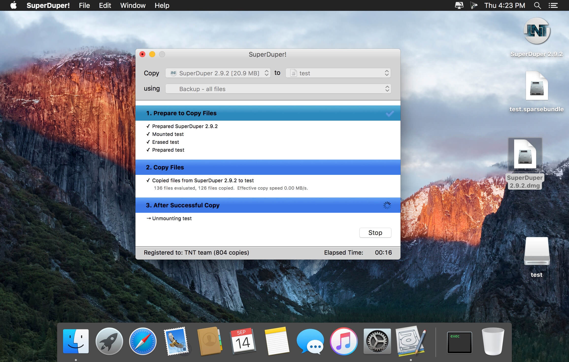 SuperDuper! 3.10 for Mac screenshot