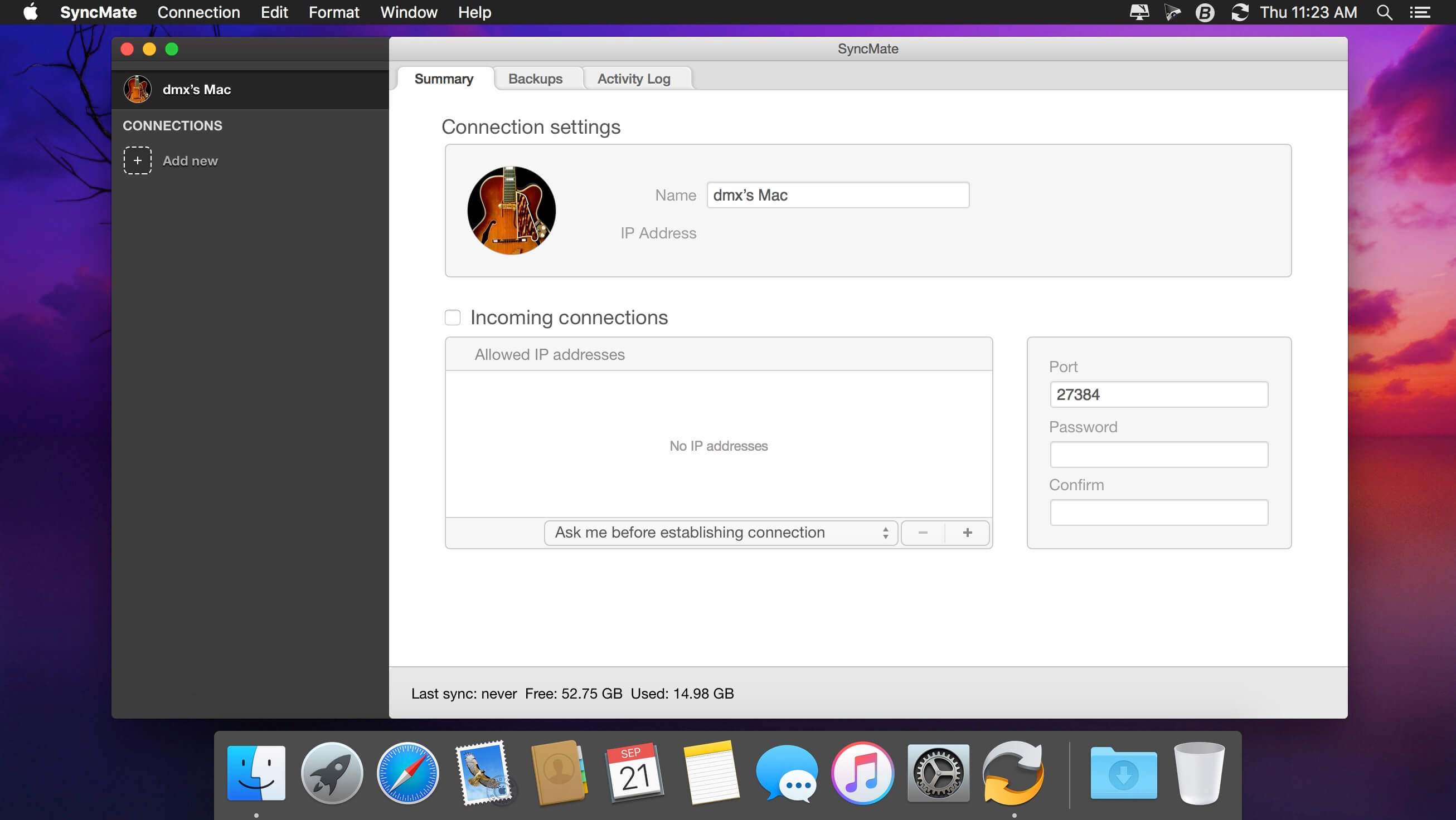 SyncMate Expert 8.8.539 for Mac screenshot