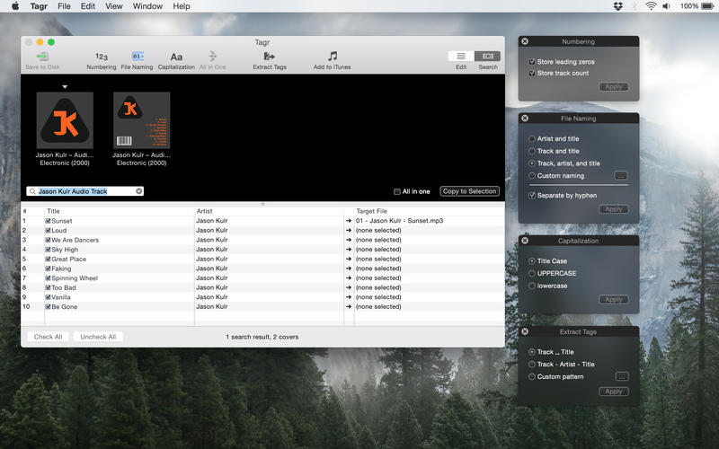 Tagr 5.8.0 for Mac screenshot