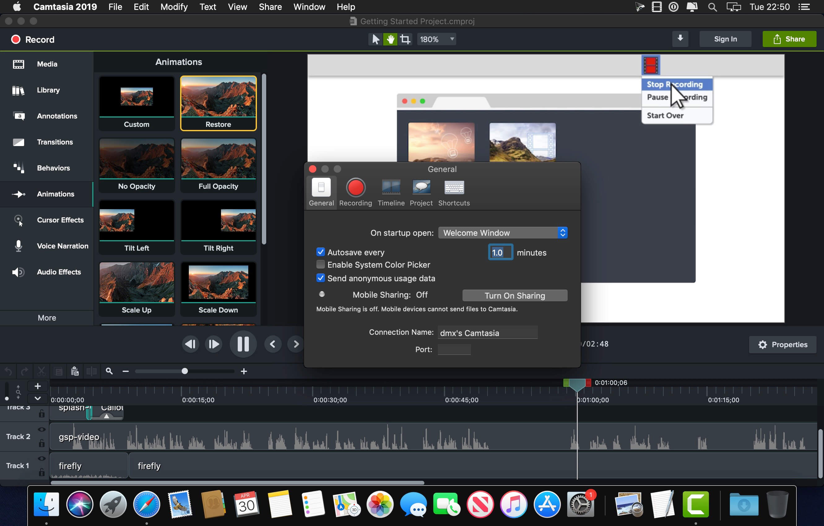 TechSmith Camtasia 2024.0.4 for Mac screenshot
