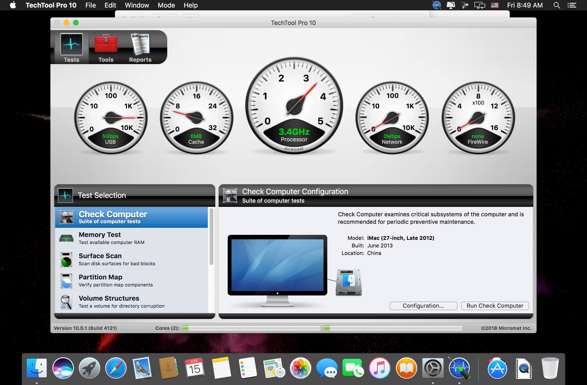Techtool Pro 20.1.2 (9399) for Mac screenshot