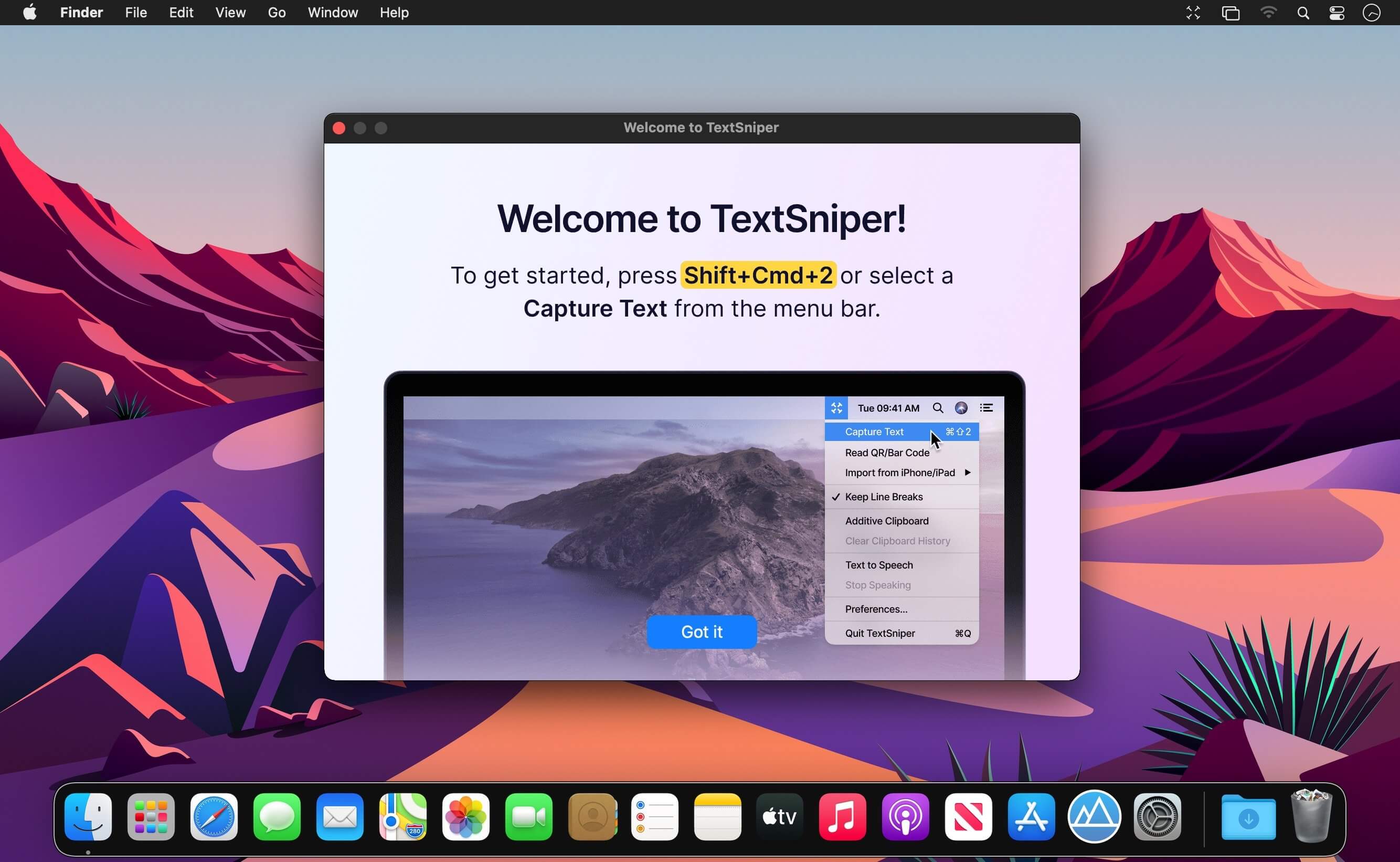 TextSniper 1.7.0 fix for Mac screenshot